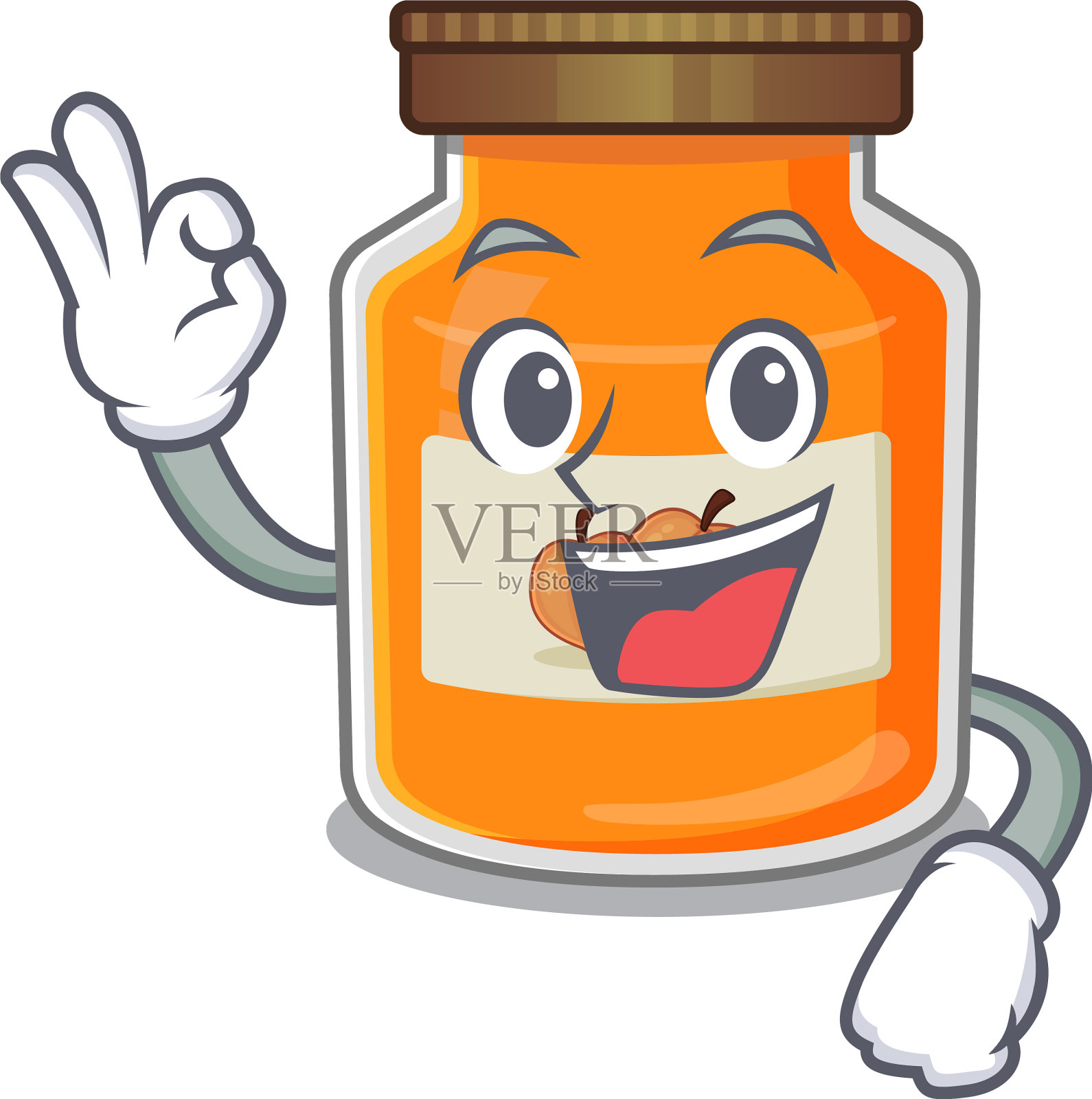 一幅有趣的画，桃酱做成的设计元素图片