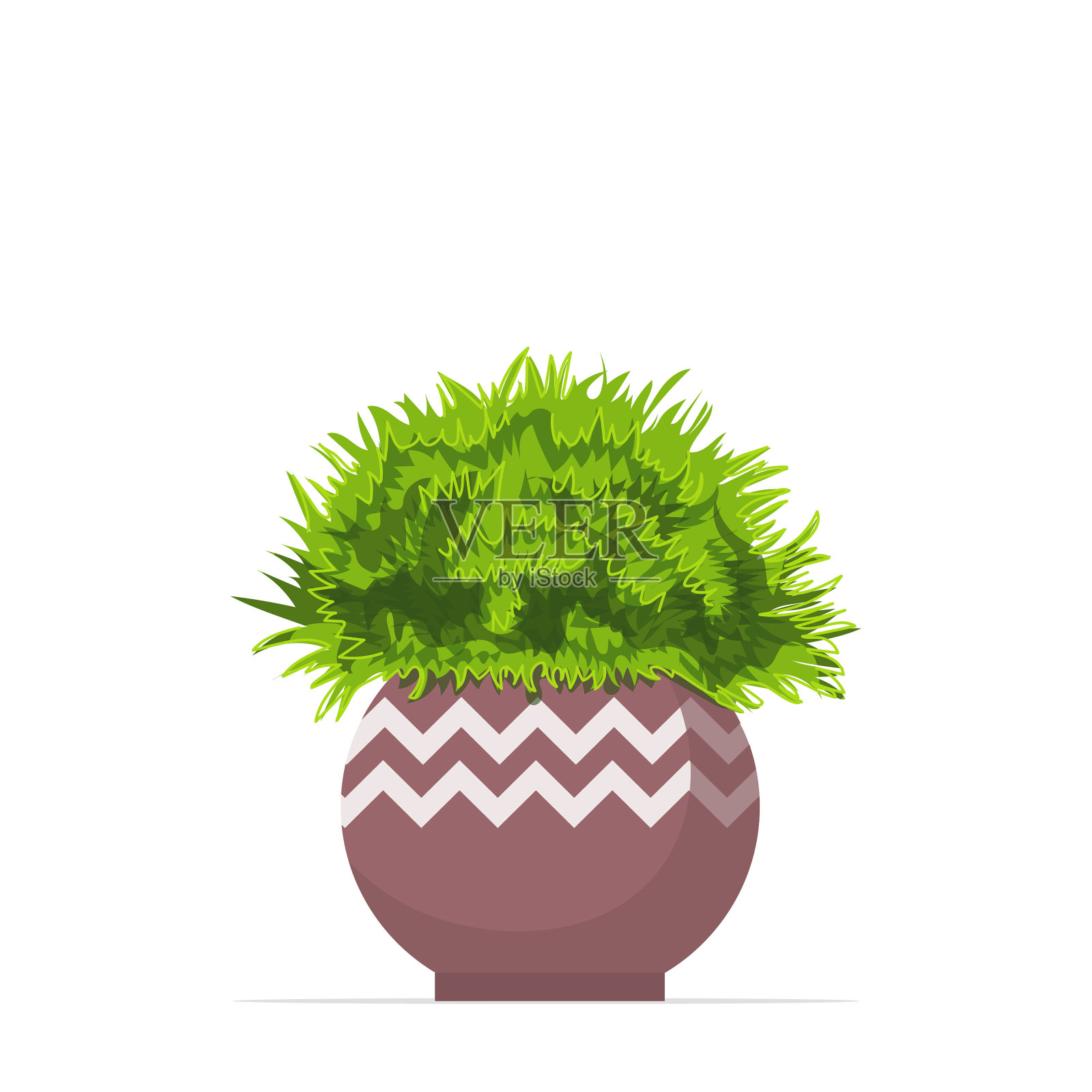 装饰室内植物种植在陶瓷花盆设计元素图片