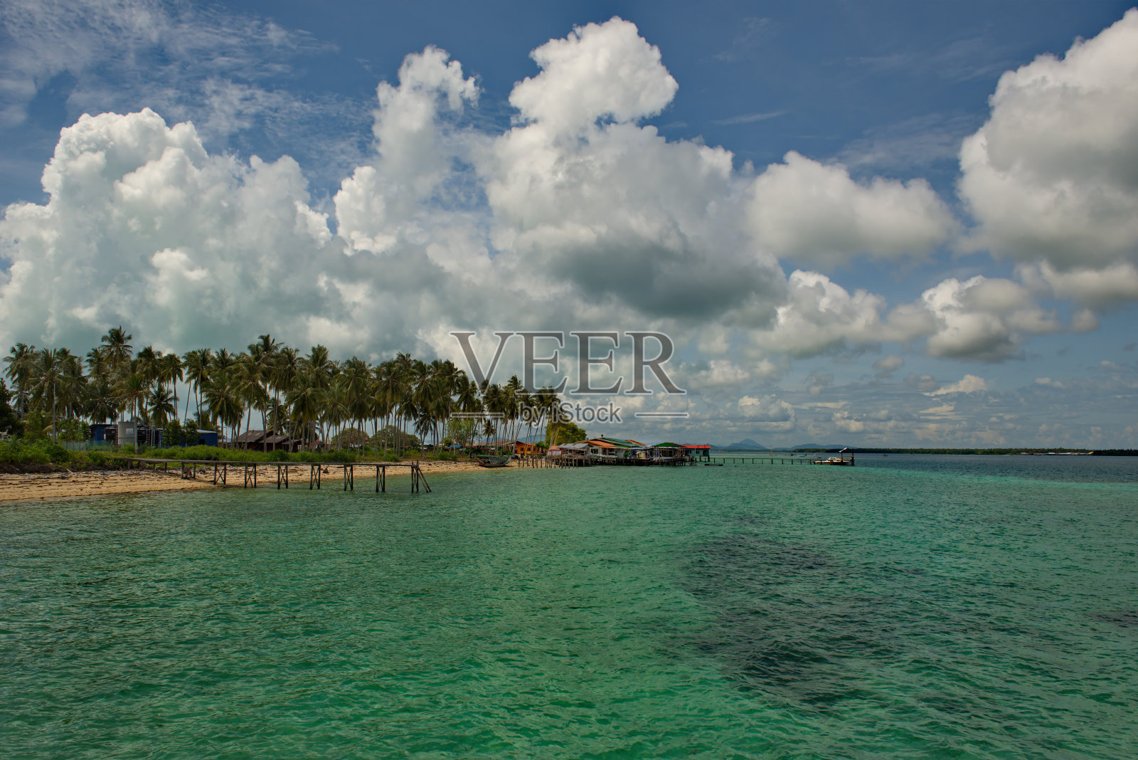 棕榈群岛的珊瑚礁照片摄影图片