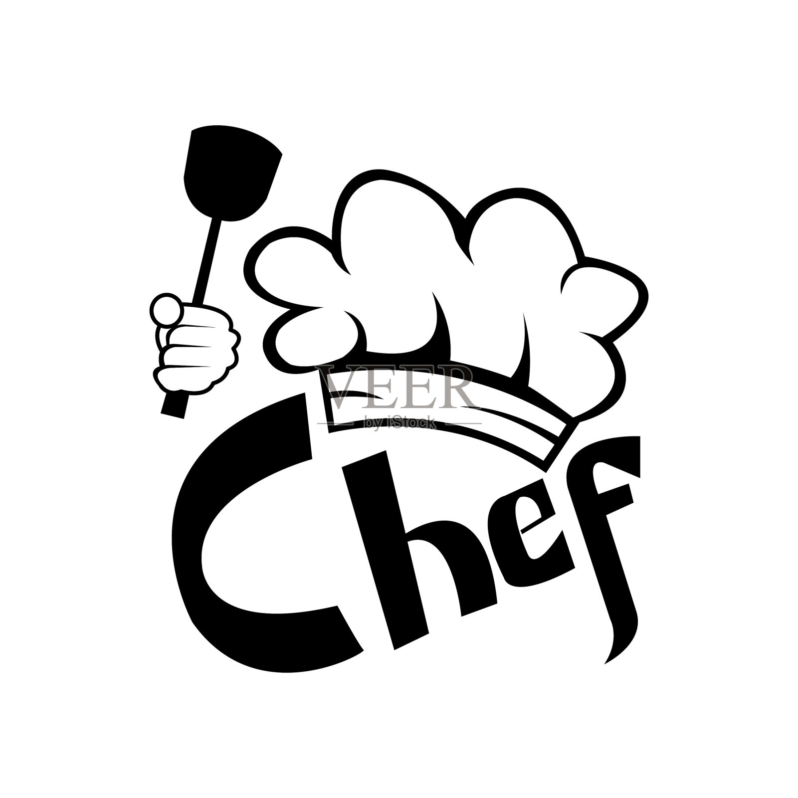 厨师标志炊具服务设计插画图片素材