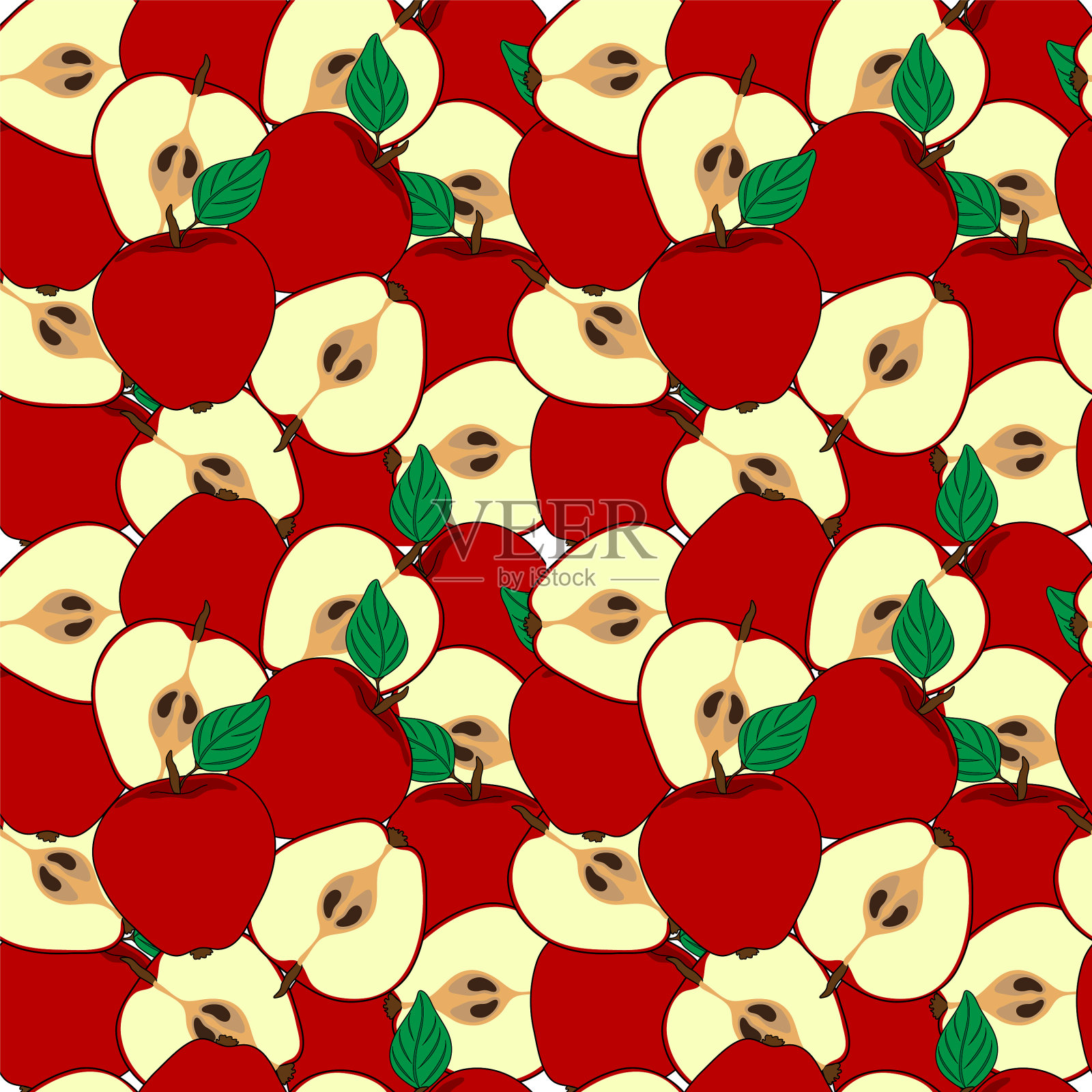 水果无缝模式插画图片素材