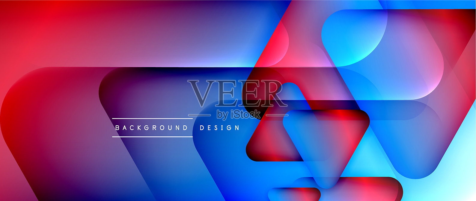 三角形形状几何抽象背景3d插画图片素材