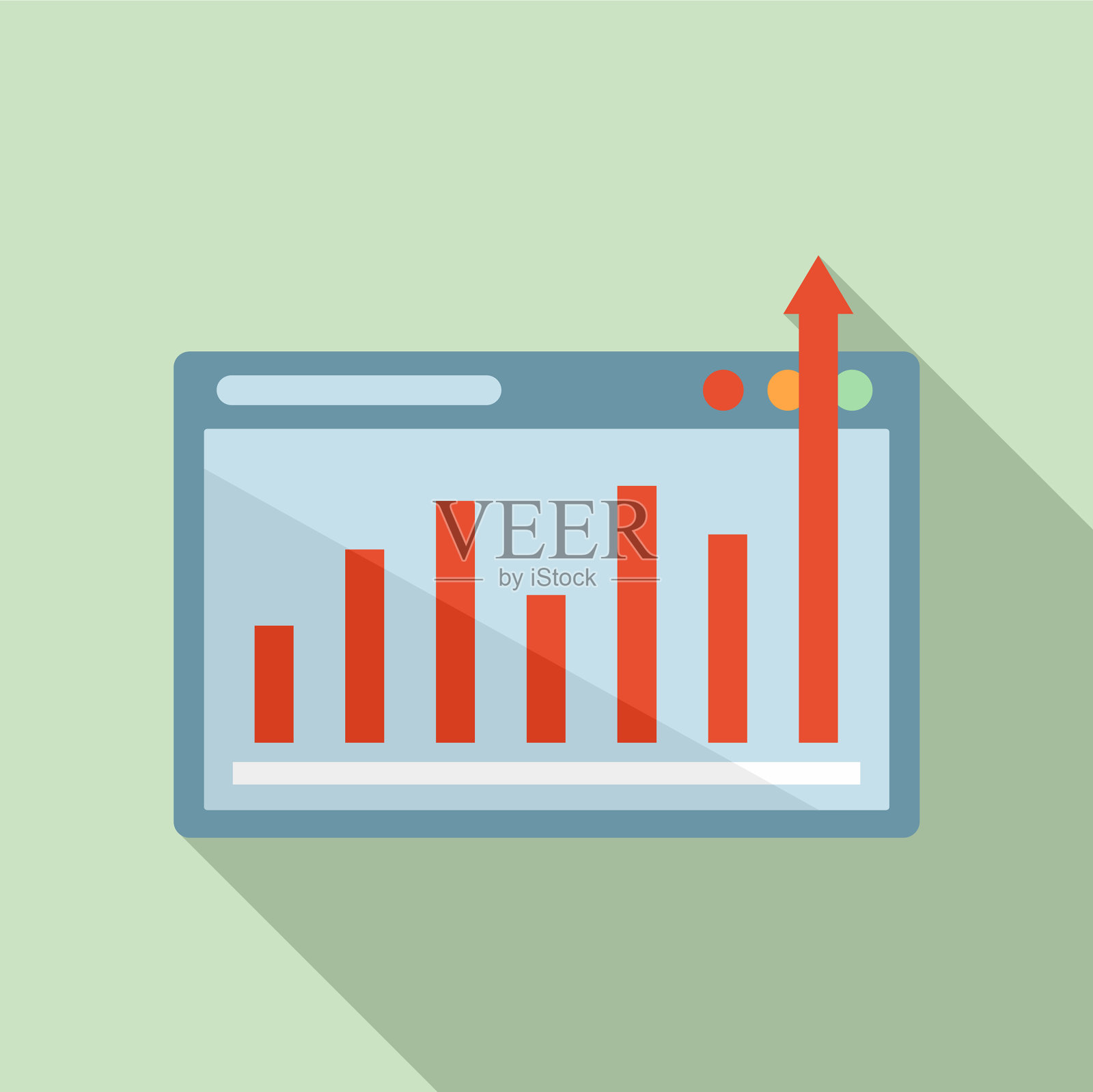 图形图表任务图标扁平化风格插画图片素材