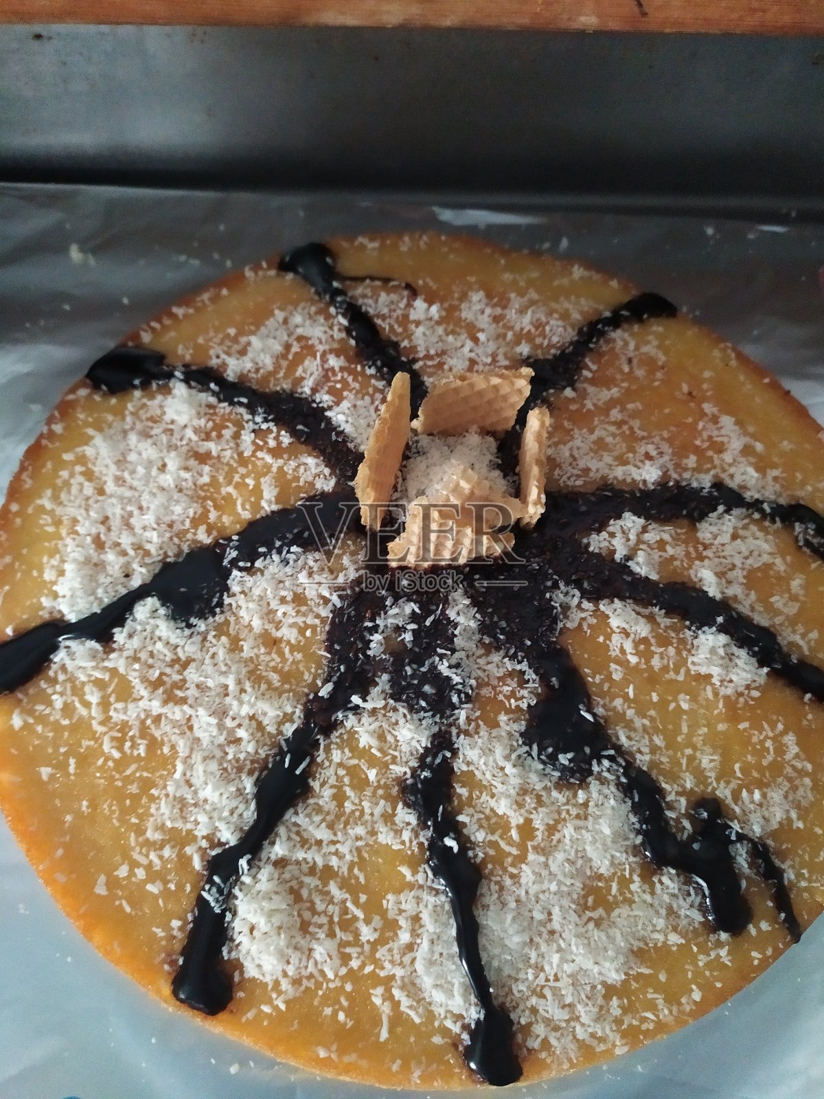 巧克力和饼干蛋糕照片摄影图片