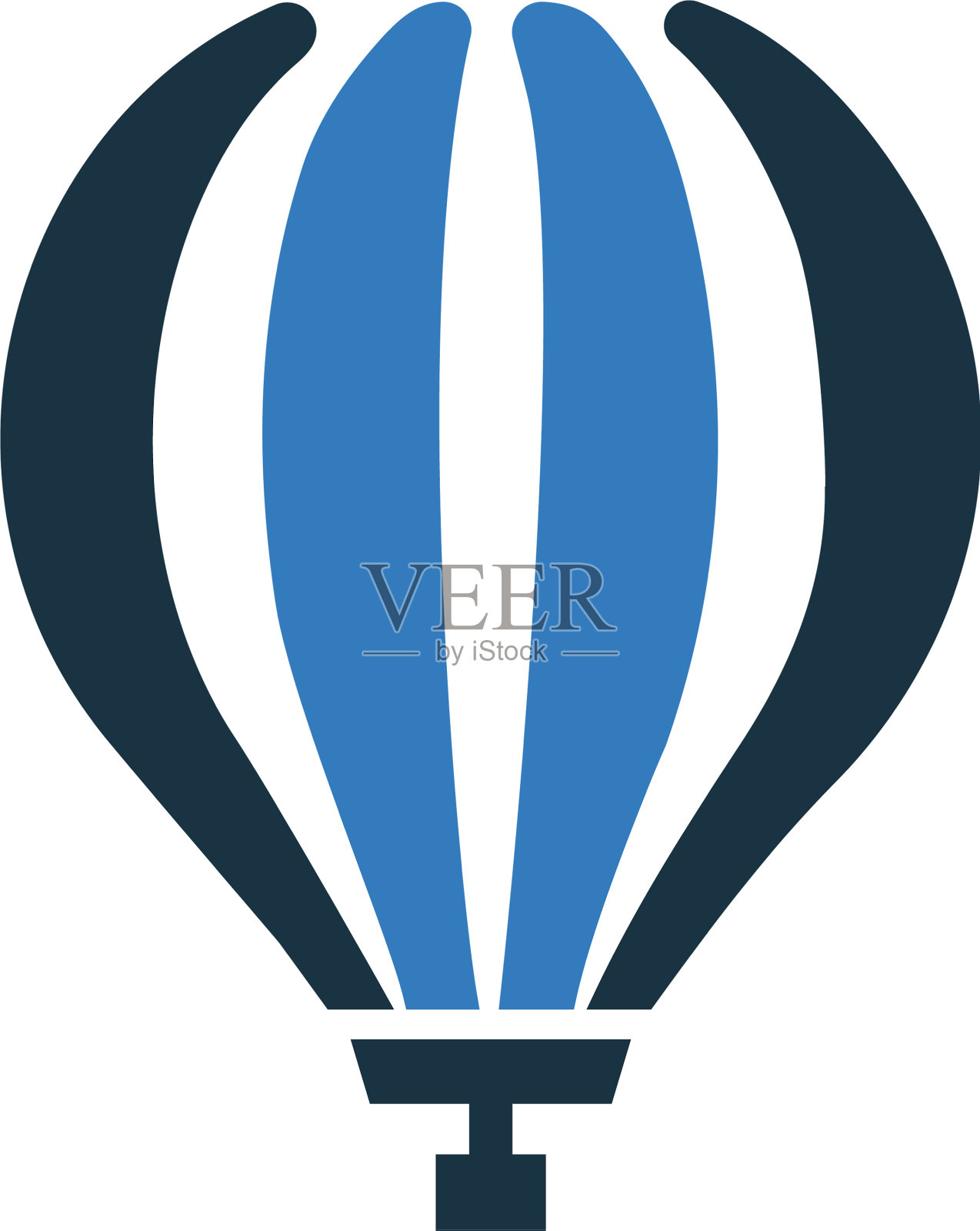 气球图标简单的孤立白色插画图片素材