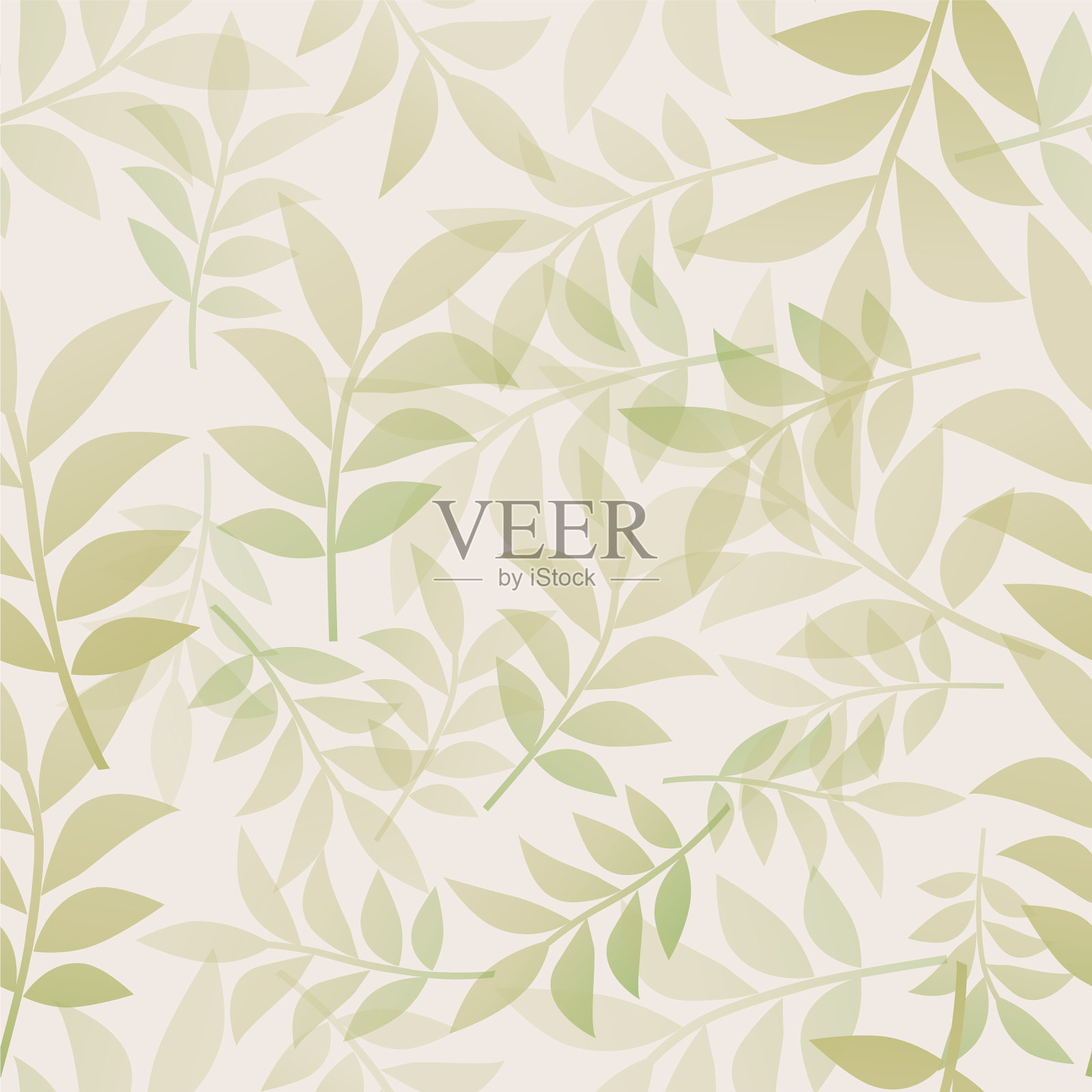 植物无缝花纹细腻而美观插画图片素材