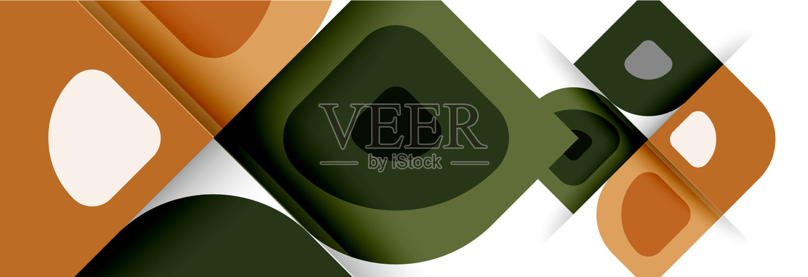 集现代几何抽象插画图片素材