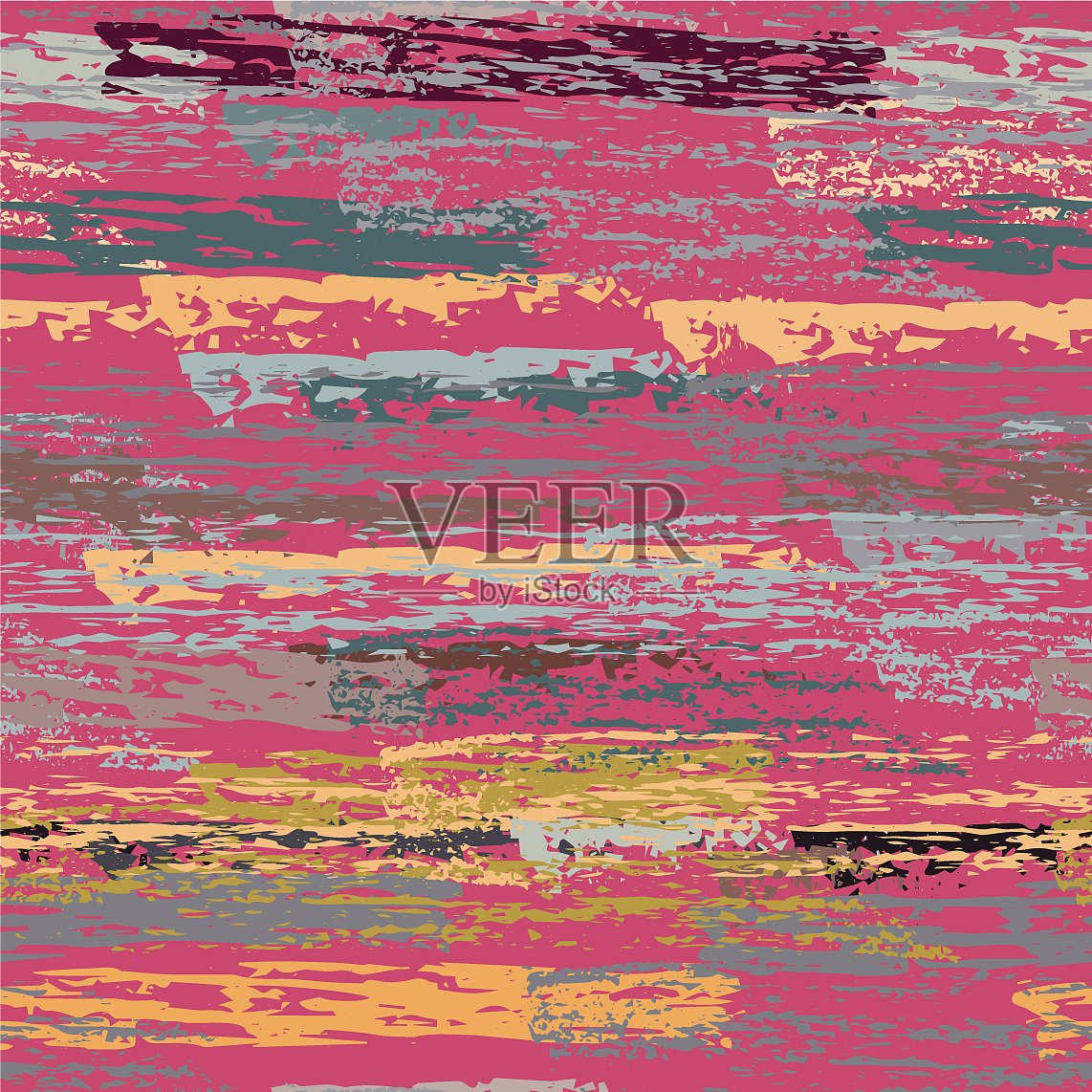 手工绘制的泥质表面条状白垩煤插画图片素材