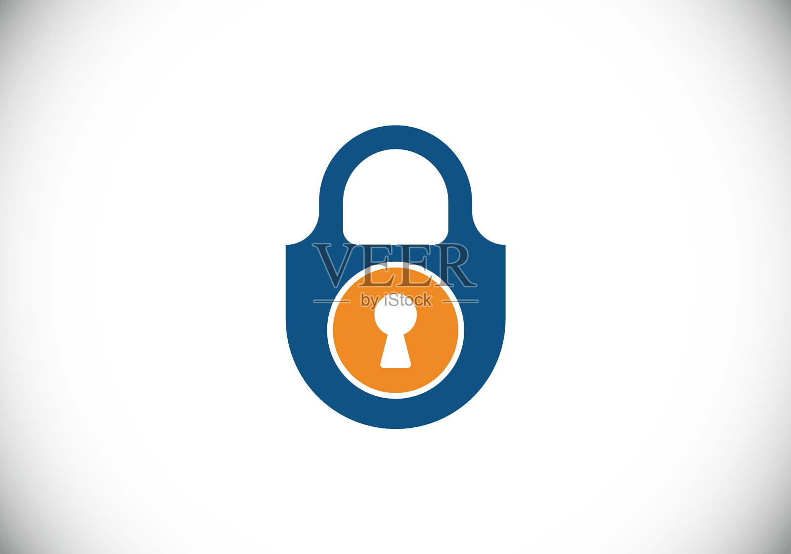 锁定图标安全标志的移动和网络锁插画图片素材