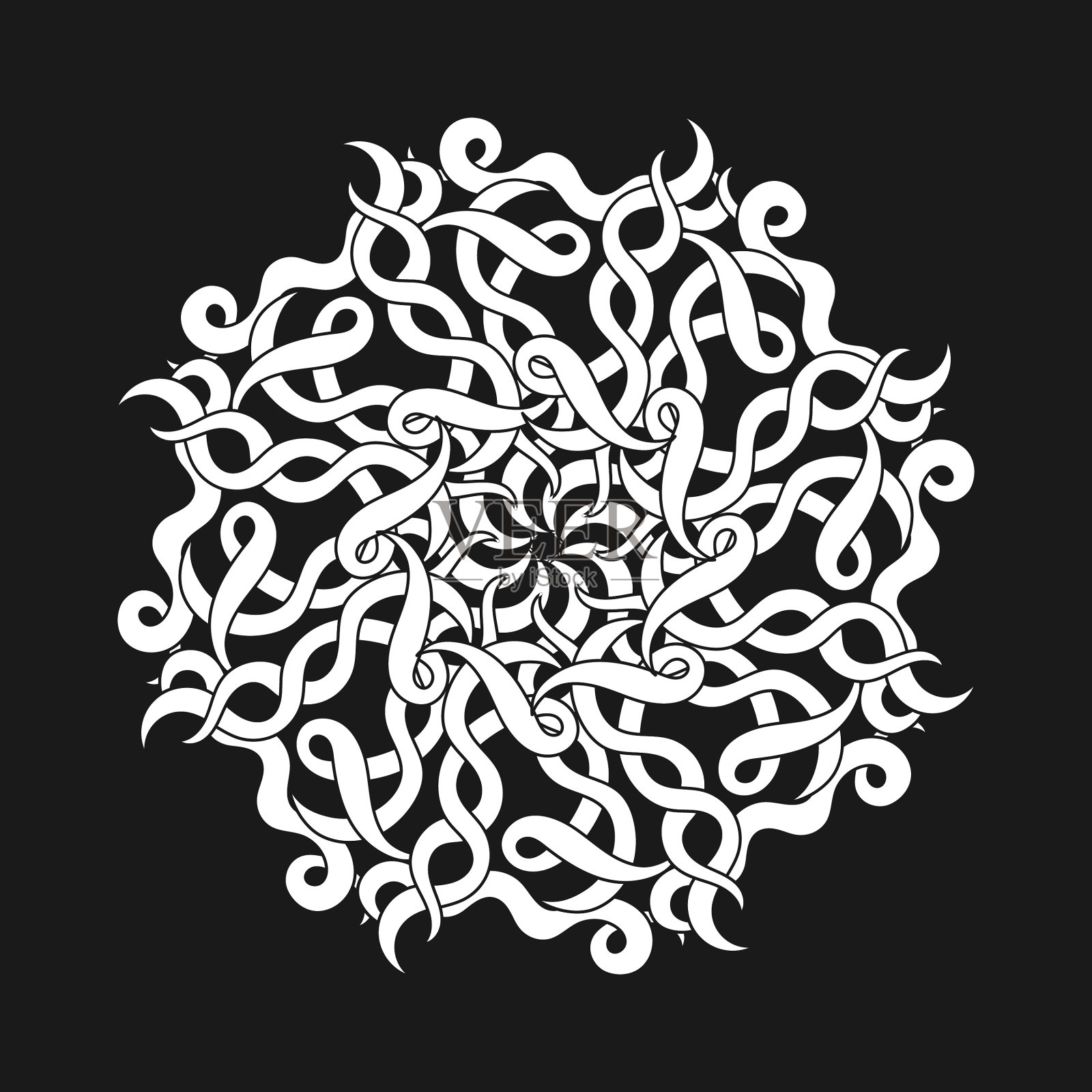 涂鸦涂色页书捆手绘插画图片素材