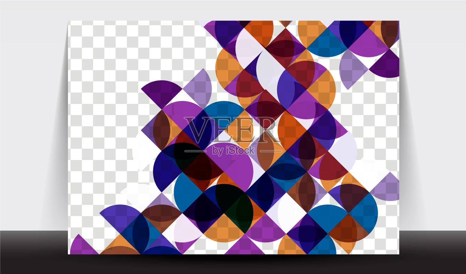 横向a4业务传单年度报告插画图片素材