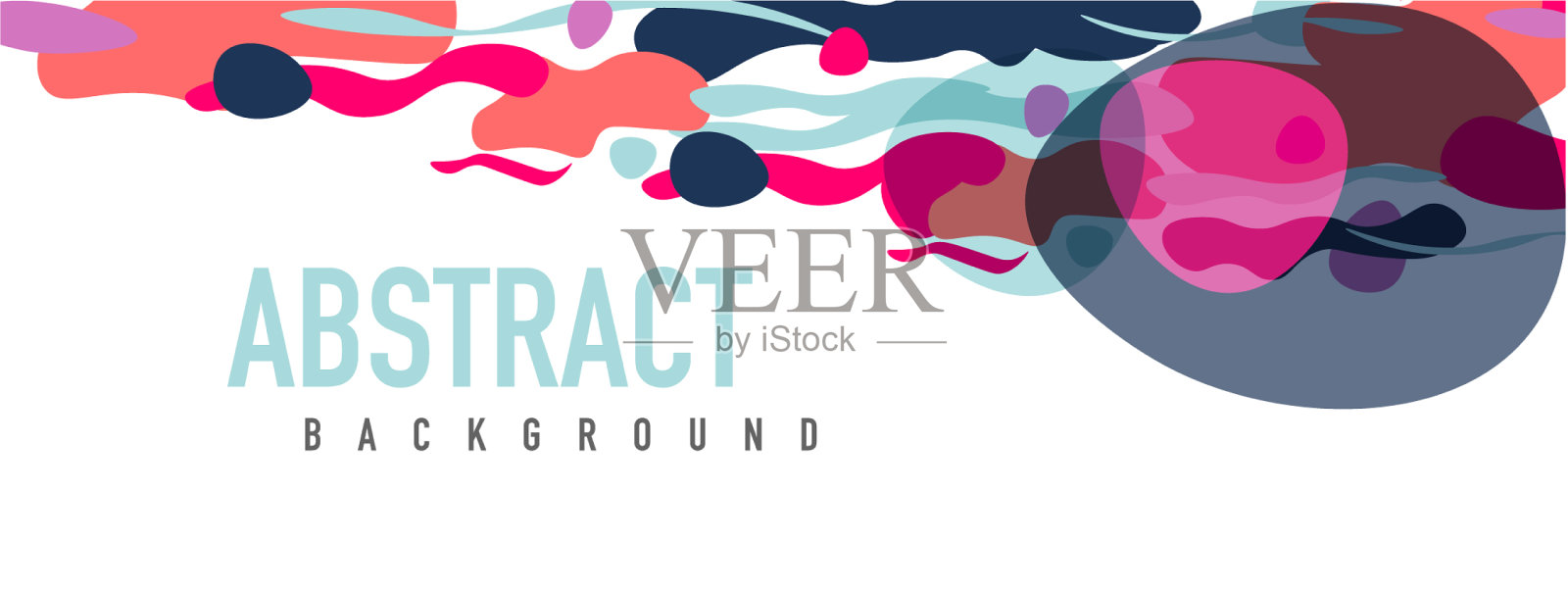 时尚的液体风格塑造抽象设计插画图片素材