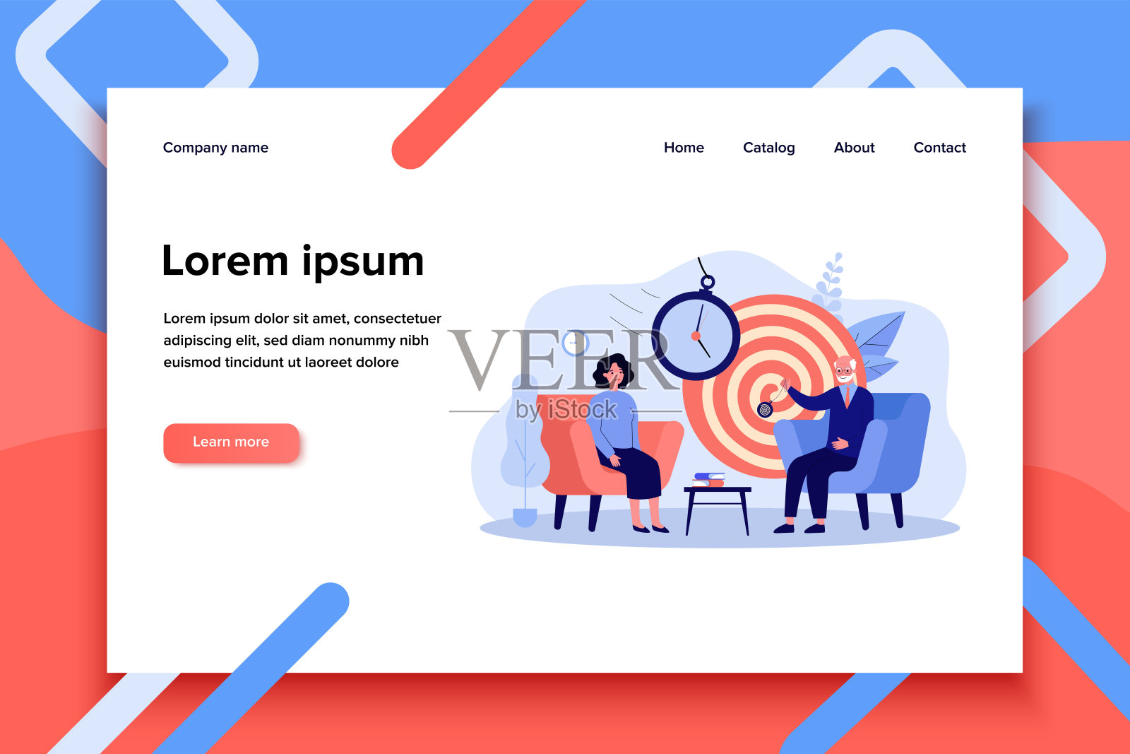 一个正在接受催眠治疗的女人插画图片素材