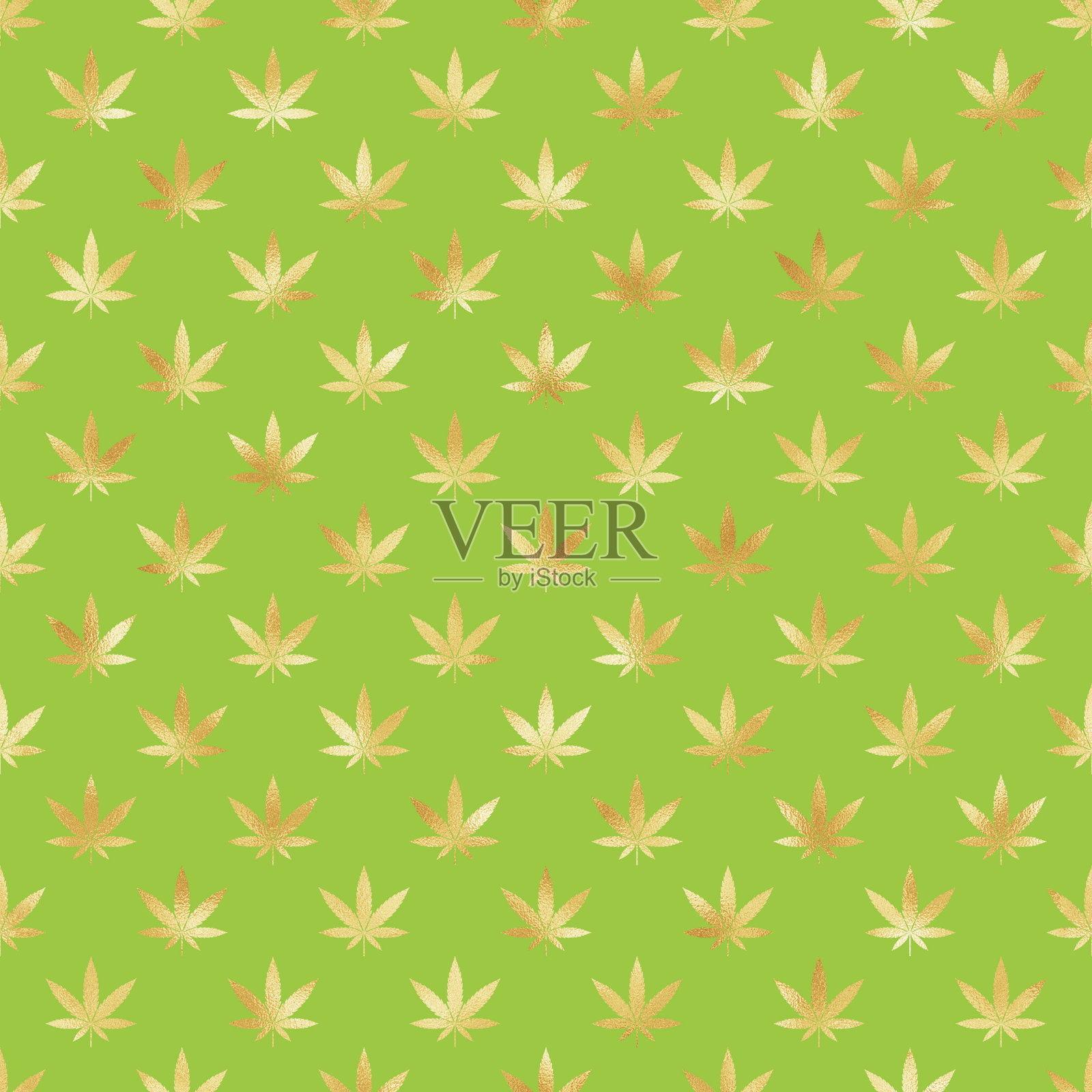 大麻无缝模式插画图片素材