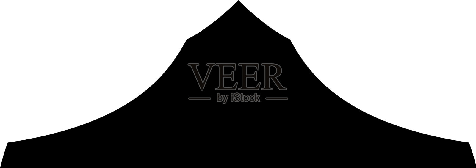 图标皇冠简单的黑色图标插画图片素材