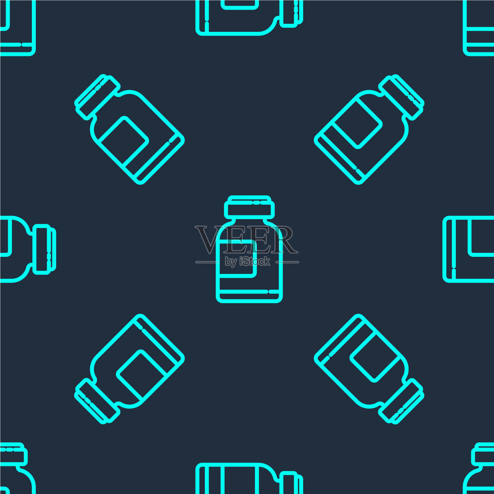 绿线运动营养健美蛋白插画图片素材