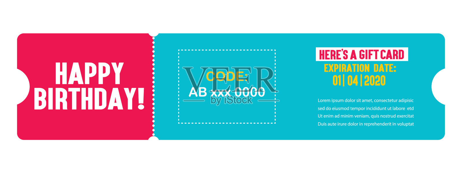 礼品券与优惠券代码折扣优惠插画图片素材