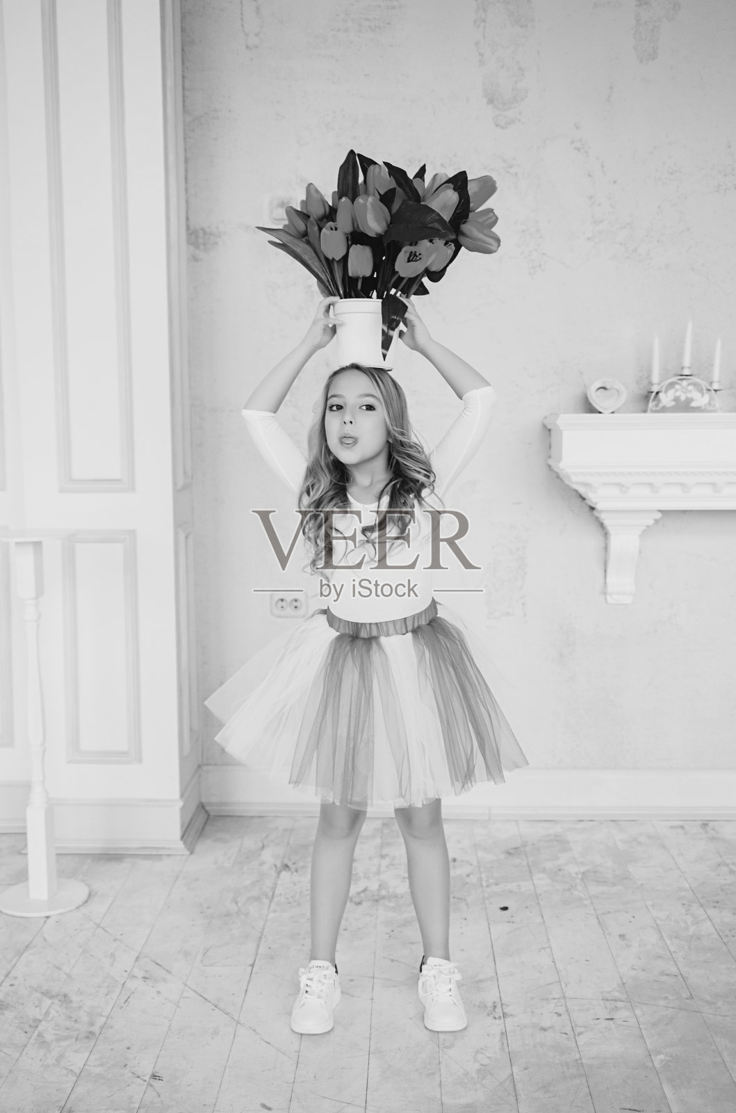 一个小公主的肖像照片摄影图片