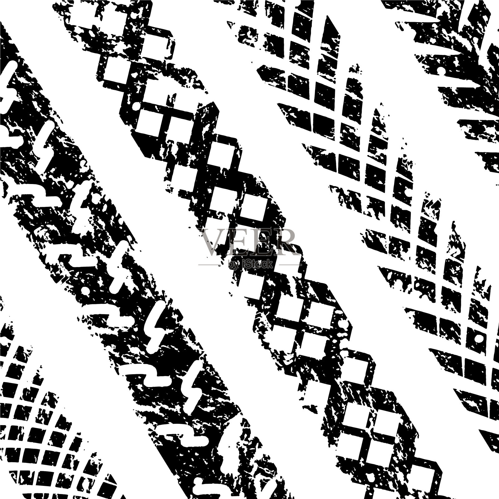 垃圾轮胎印脏纹理插画图片素材