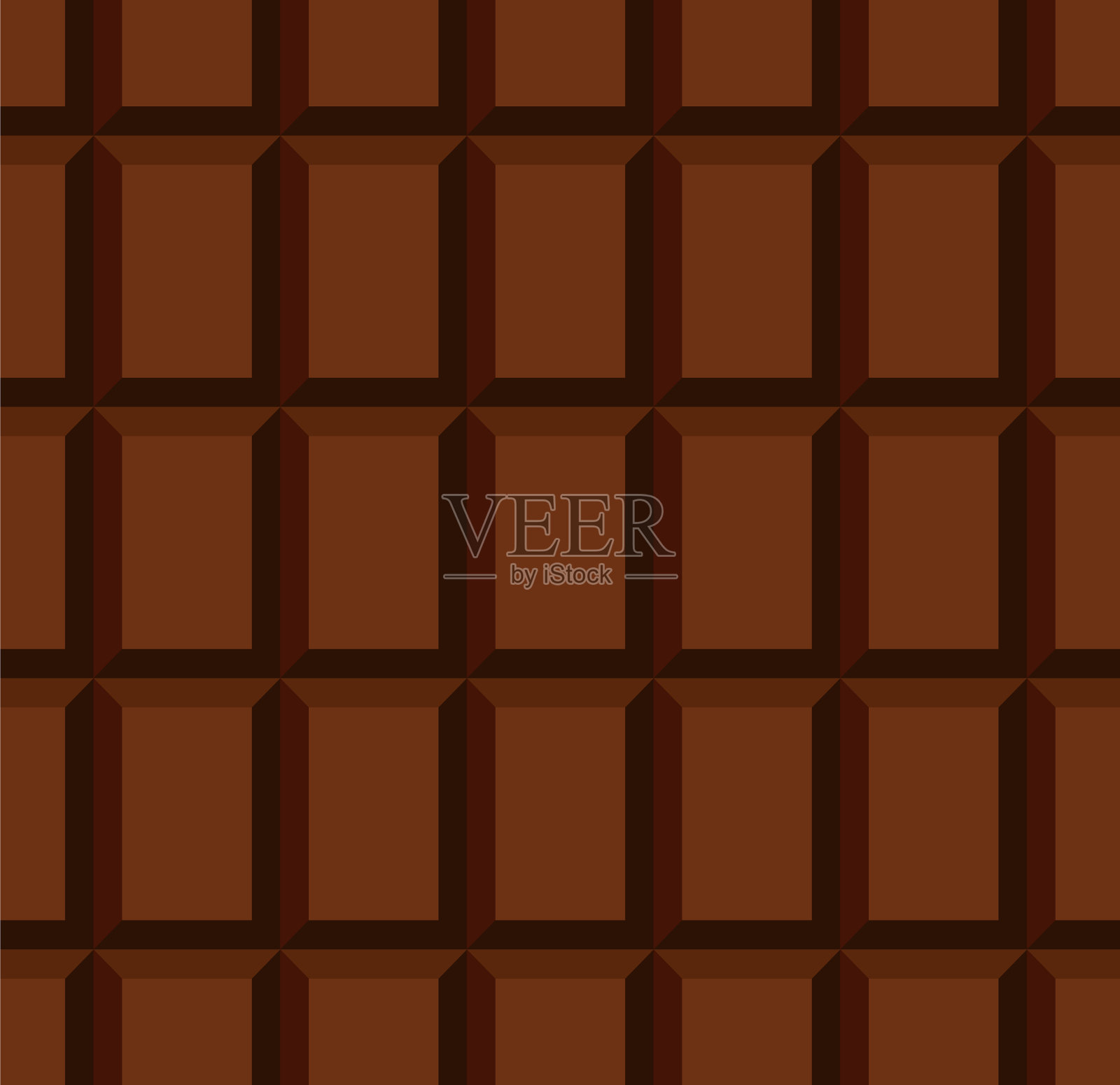 无包装的牛奶巧克力棒无缝模式插画图片素材