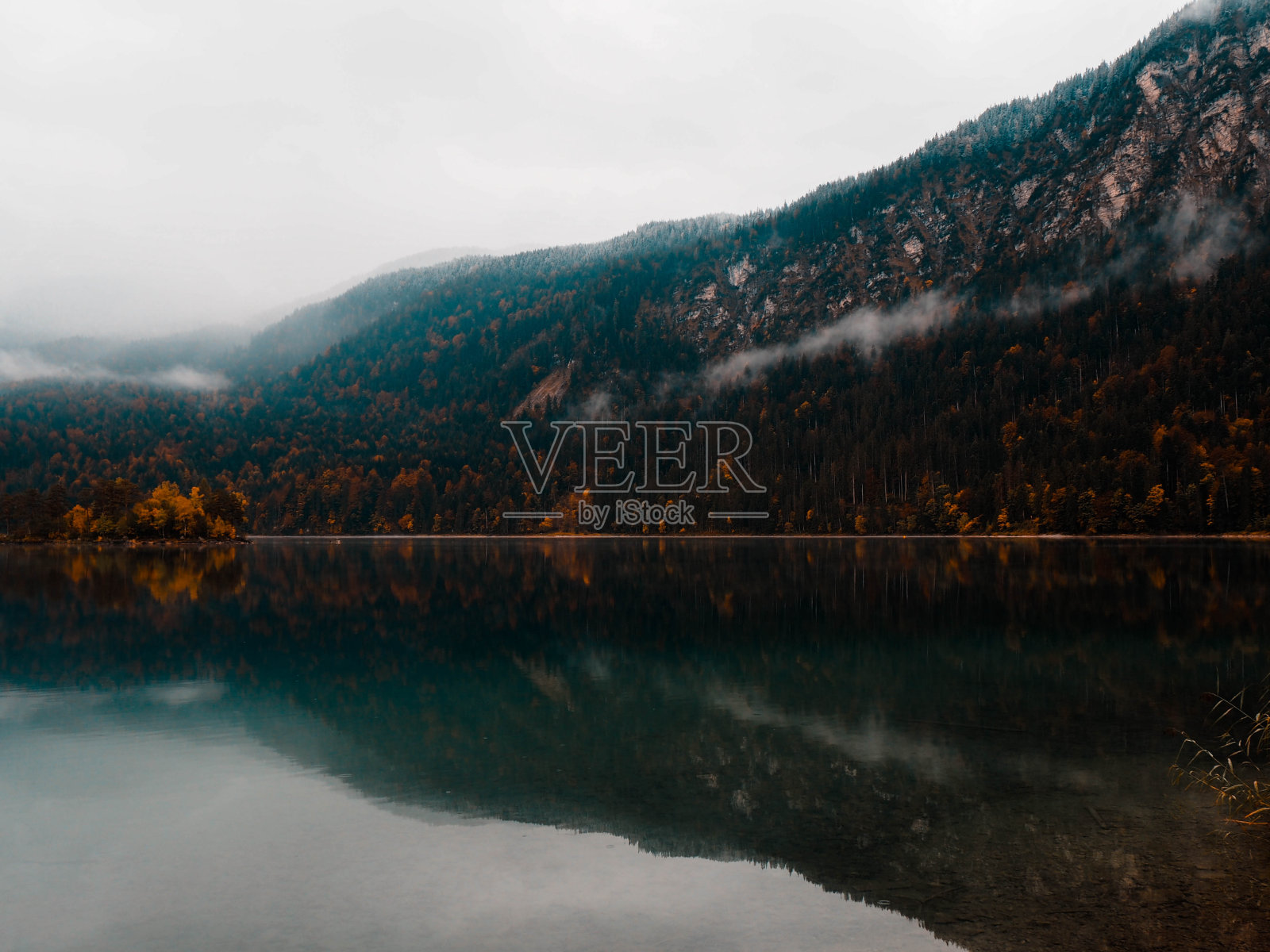 Eibsee湖，巴伐利亚，大自然照片摄影图片