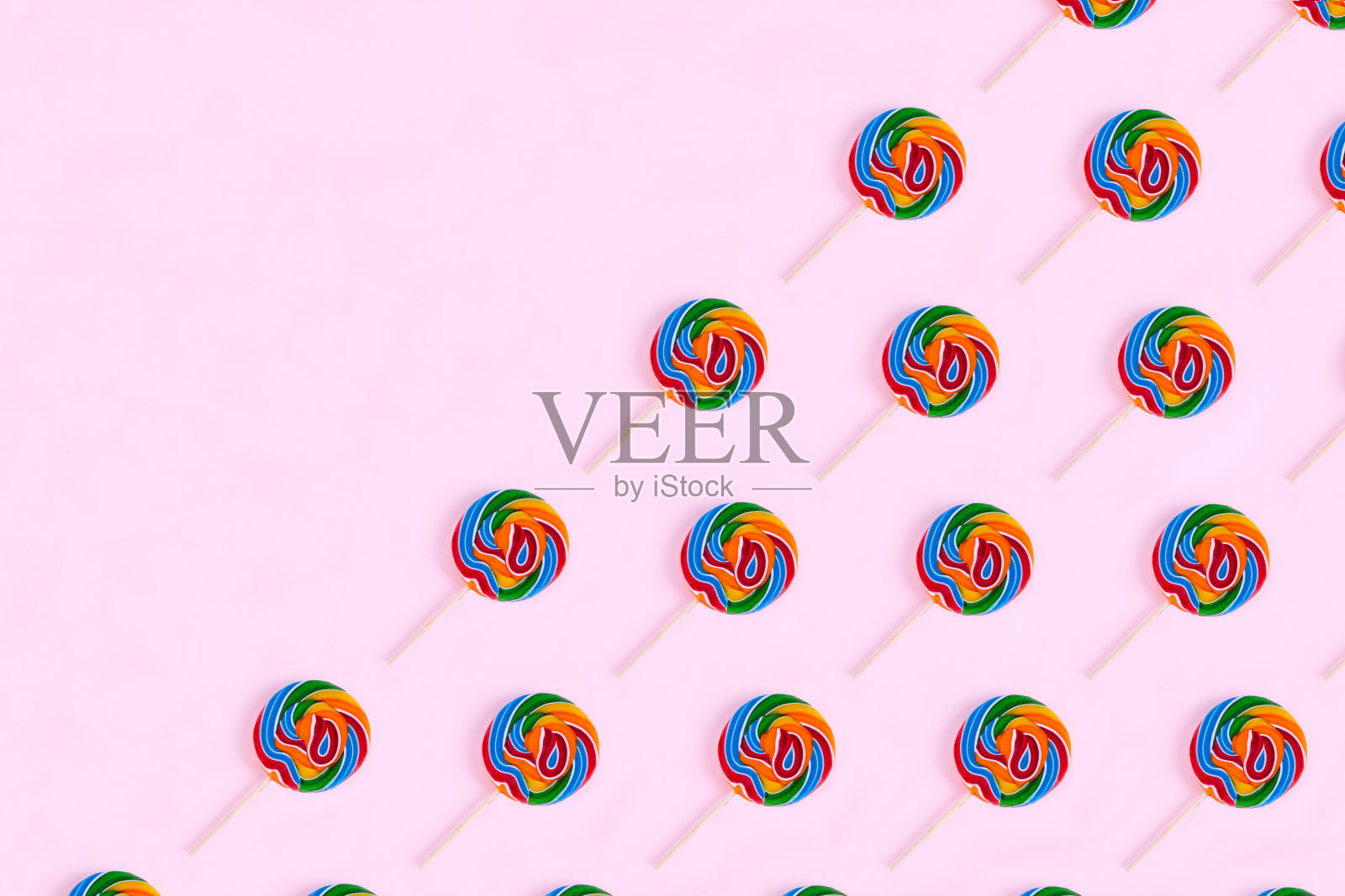 棒棒糖背景与拷贝空间。照片摄影图片