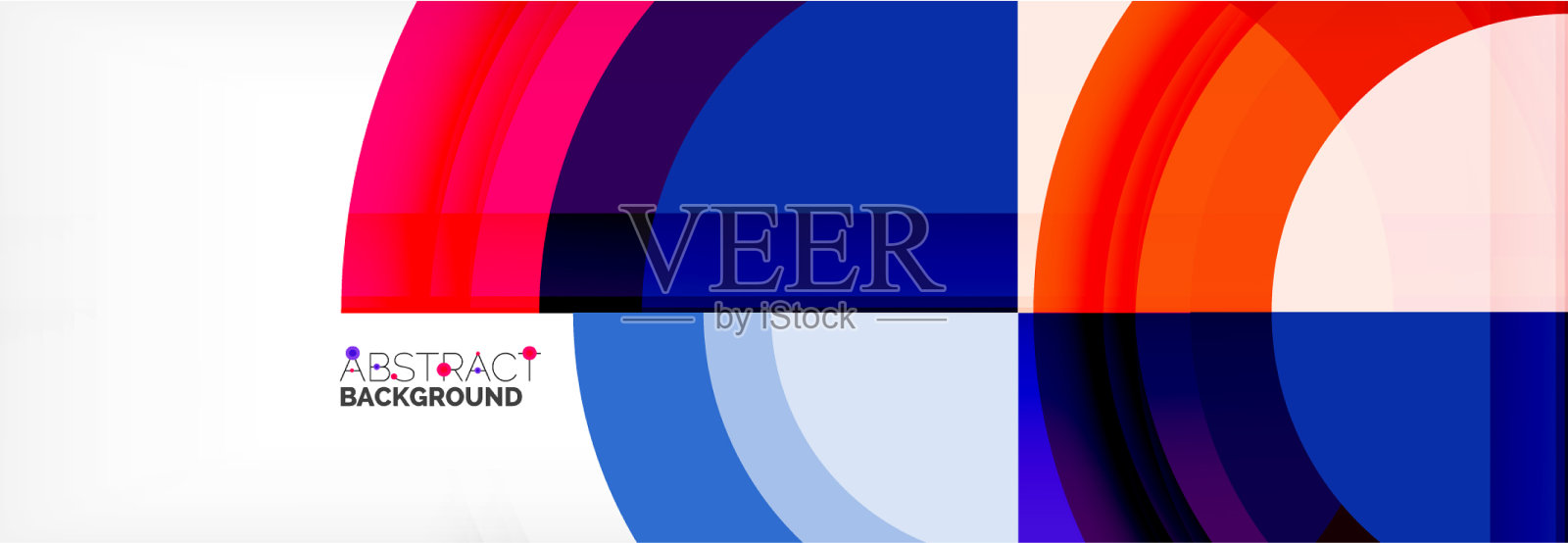 圆形形状三角形和圆形现代插画图片素材