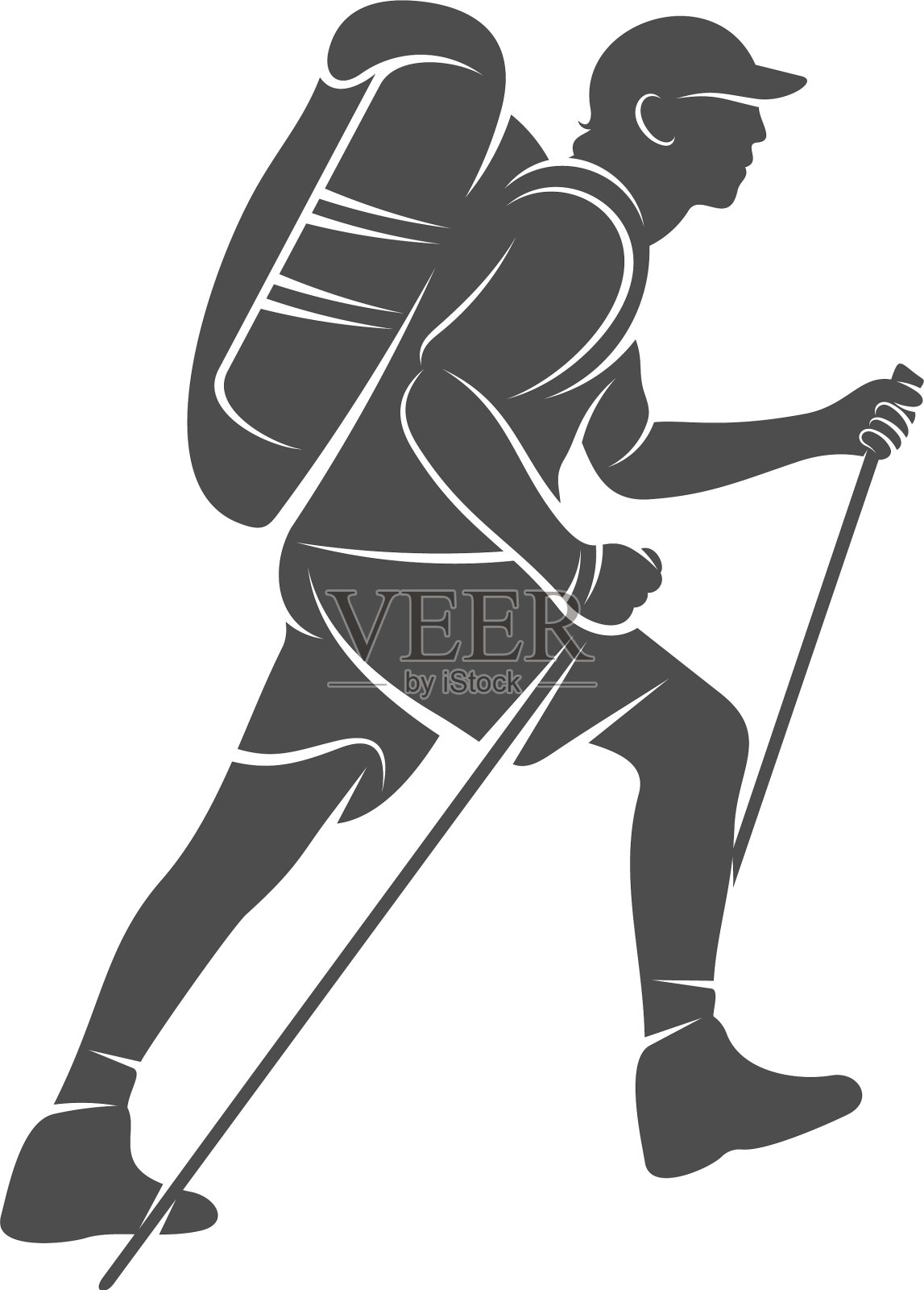 攀爬标志设计模板户外活动设计元素图片