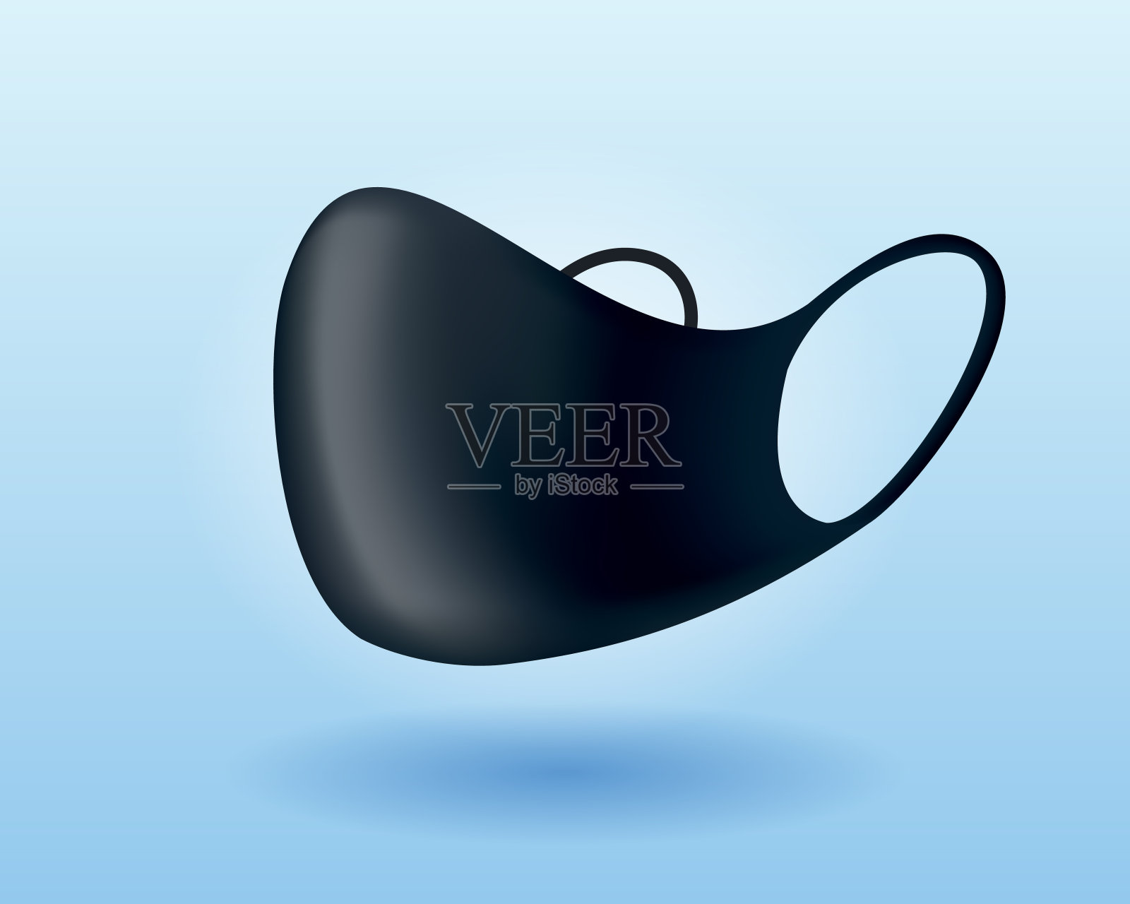 医学的面具。个人防护装备冠状病毒或covid - 19预防用品。救你一命。安全呼吸面罩。医院或污染保护口罩插画图片素材