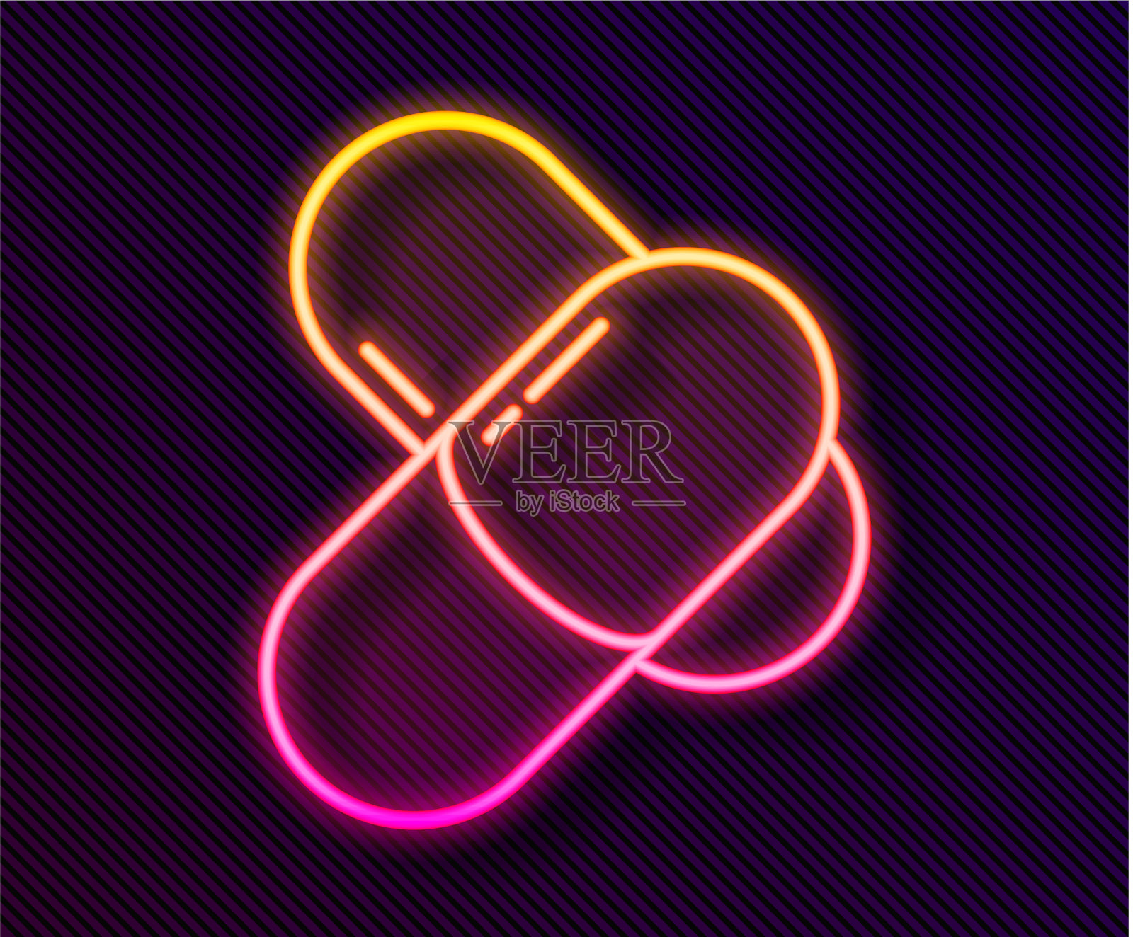 霓虹线运动营养健美插画图片素材