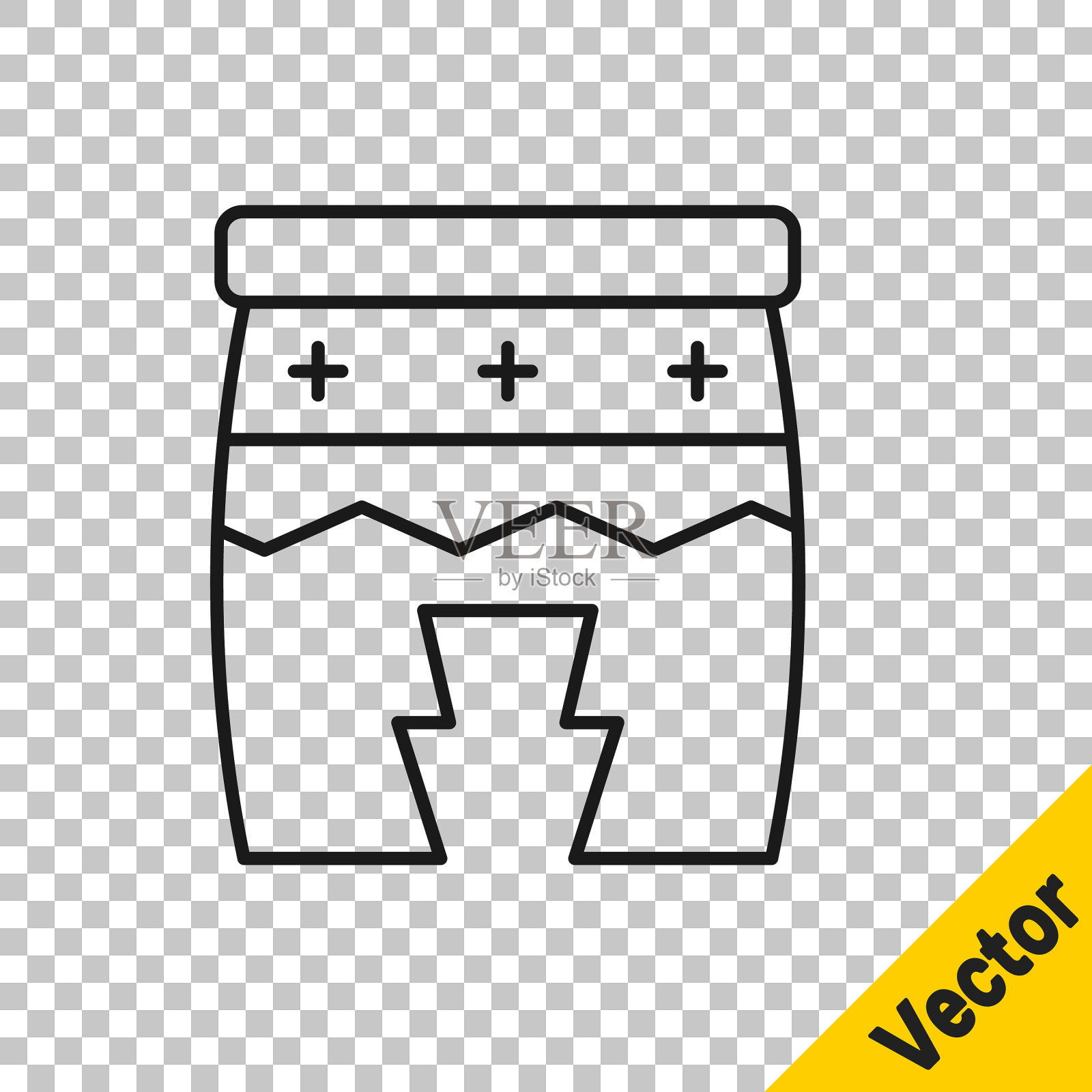 黑线乐器的图标插画图片素材