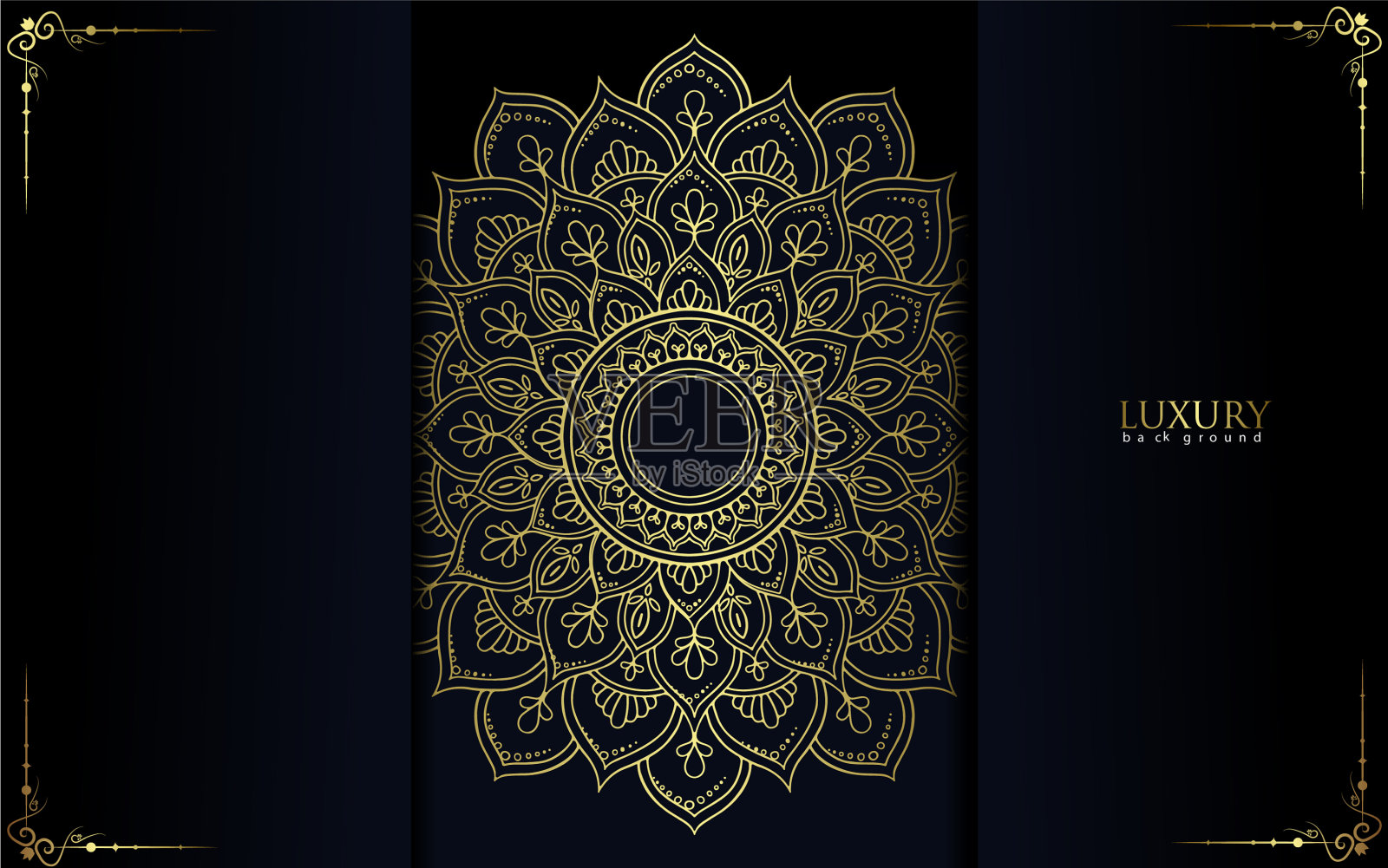 曼陀罗带有花卉装饰图案的曼陀罗插画图片素材