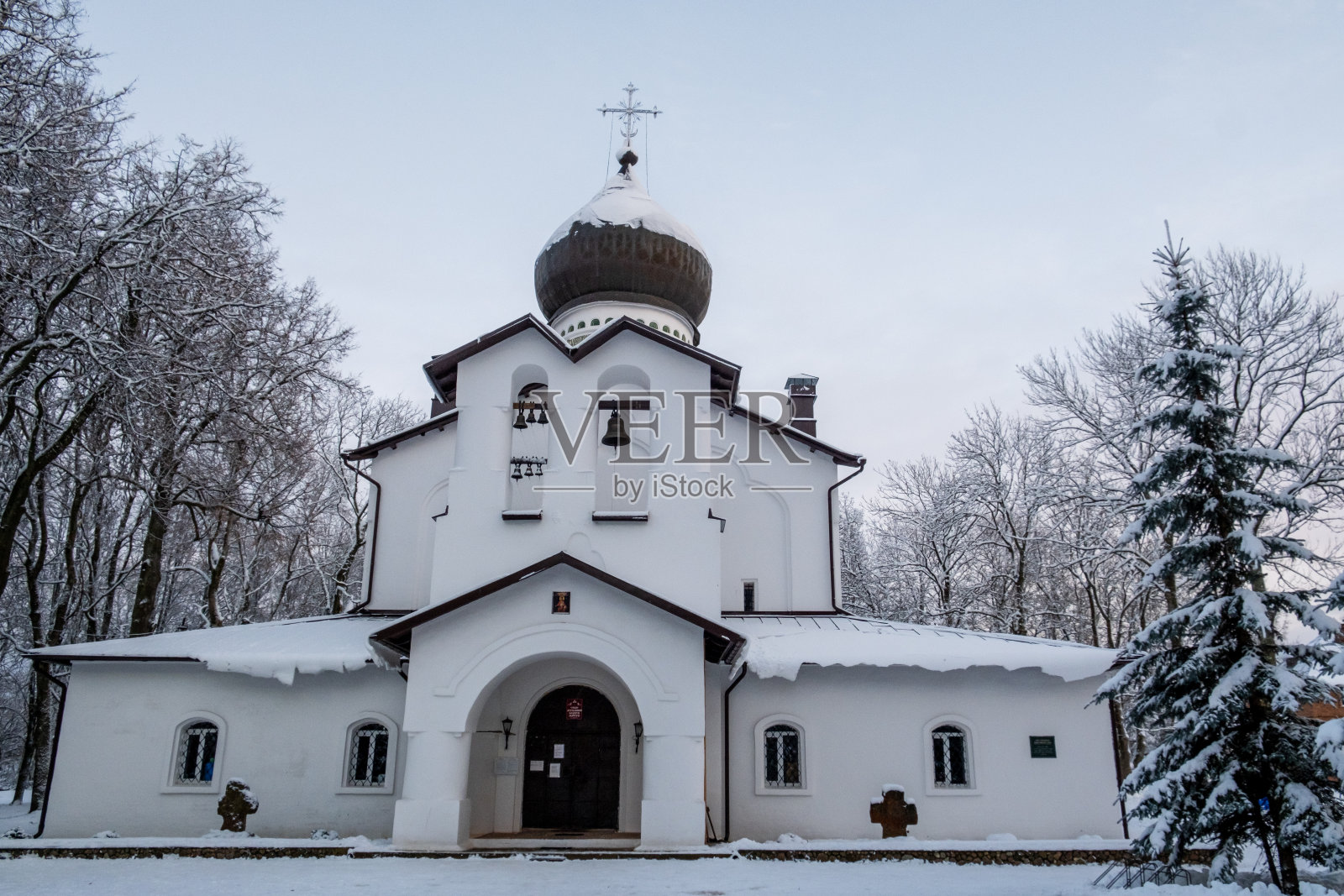 美丽的Gdov克里姆林宫。照片摄影图片