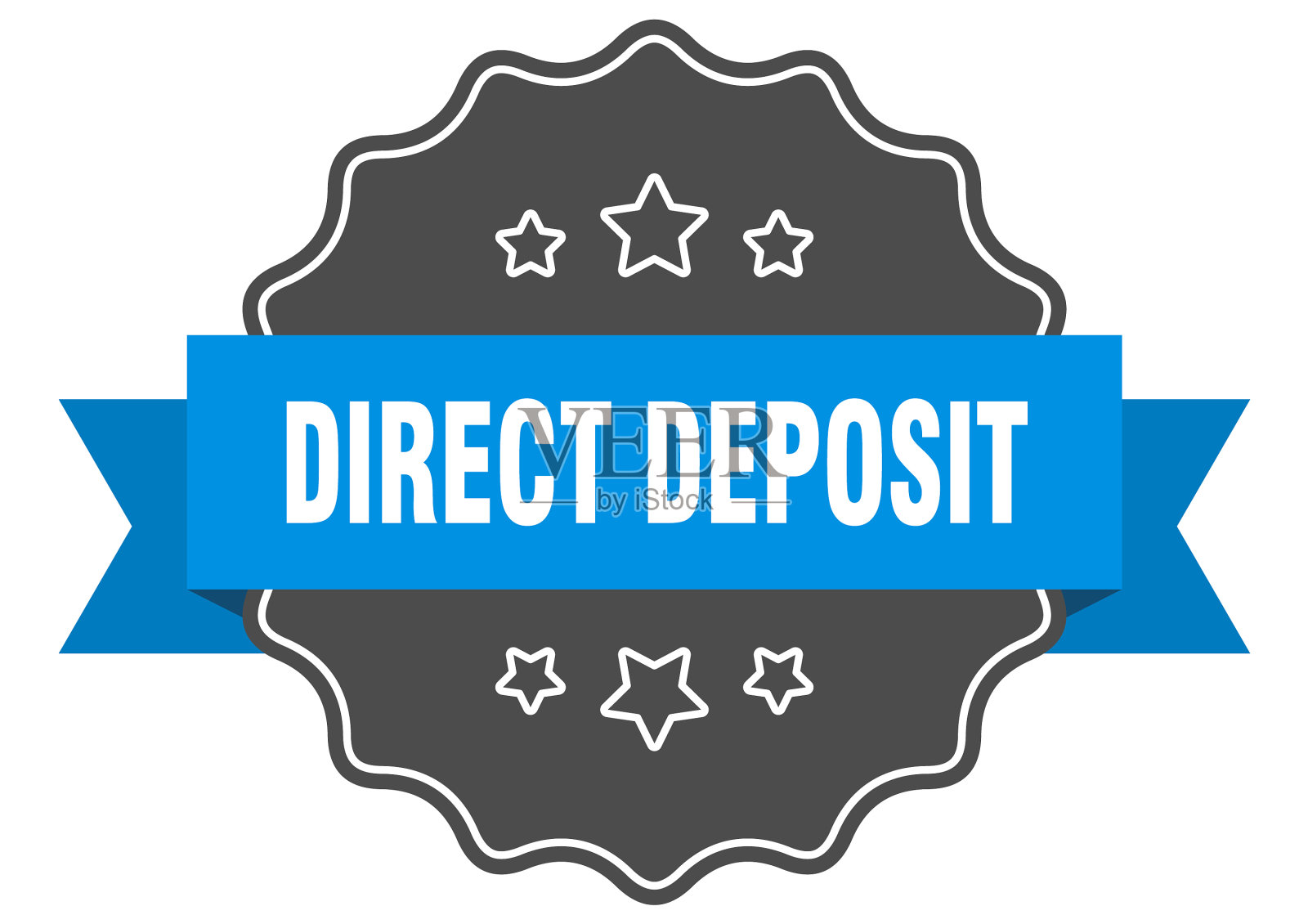 直接沉积标签直接沉积隔离密封插画图片素材