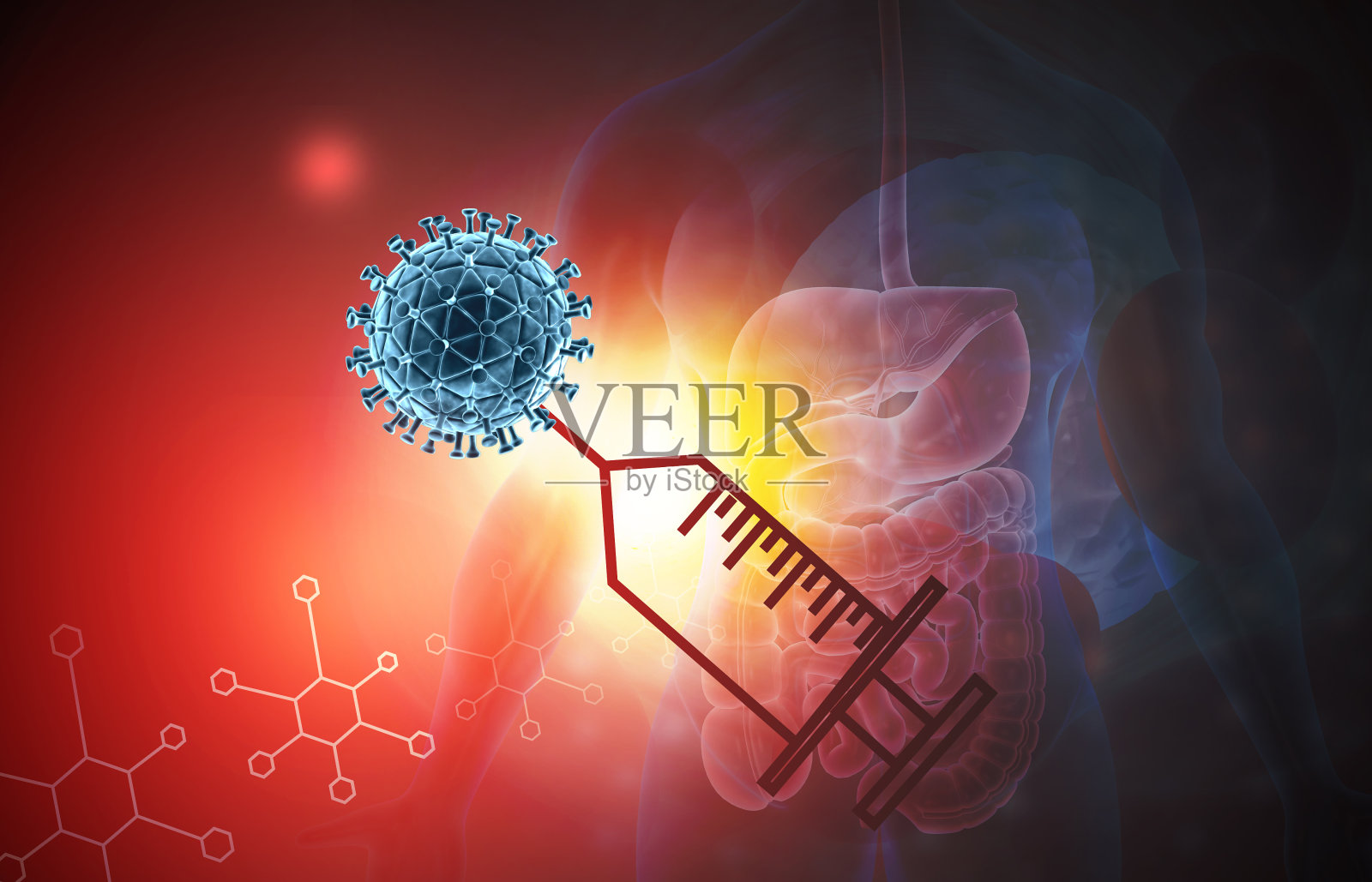 冠状病毒疫苗的概念照片摄影图片