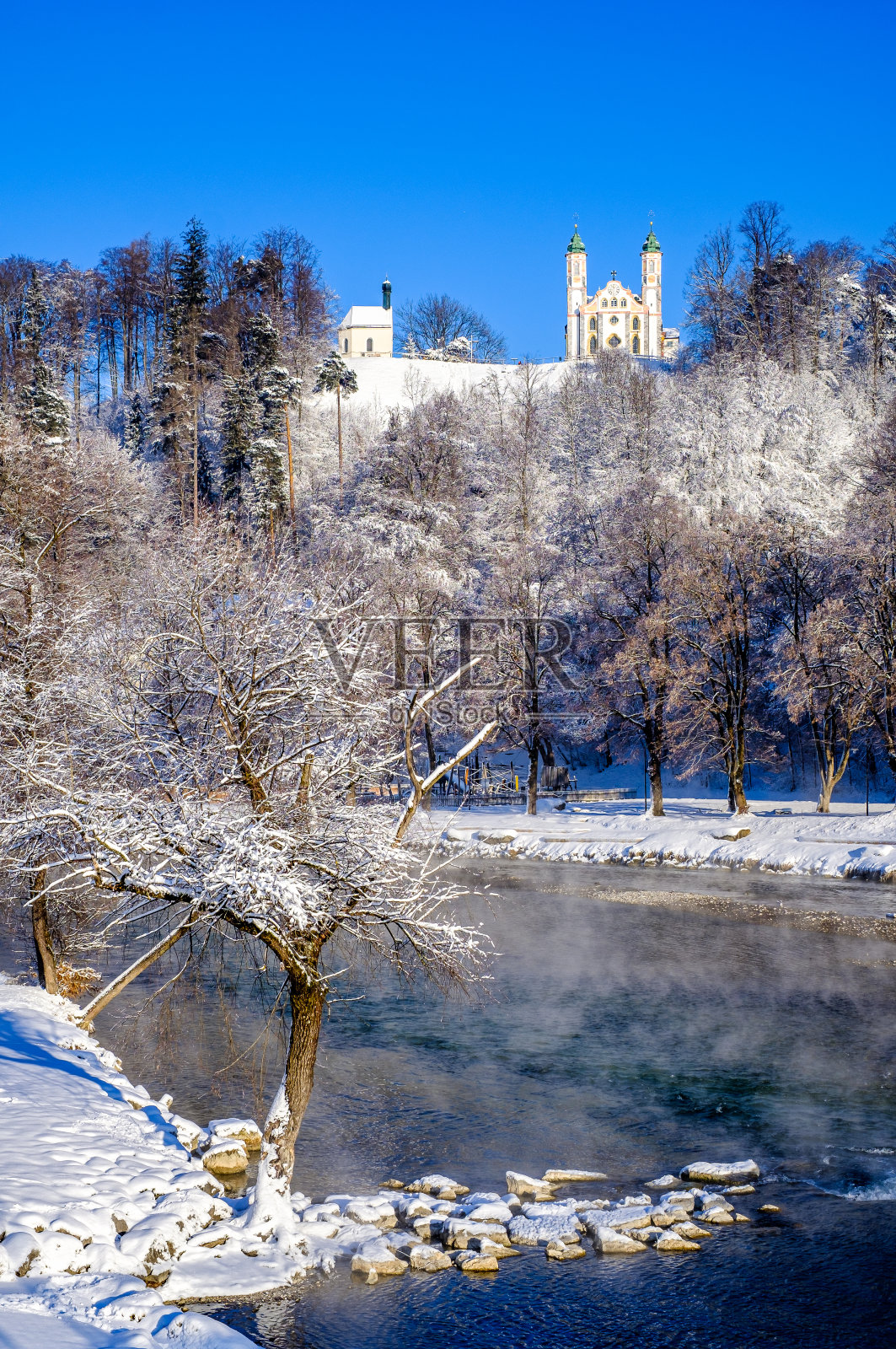 巴伐利亚著名的古城巴德托尔茨照片摄影图片