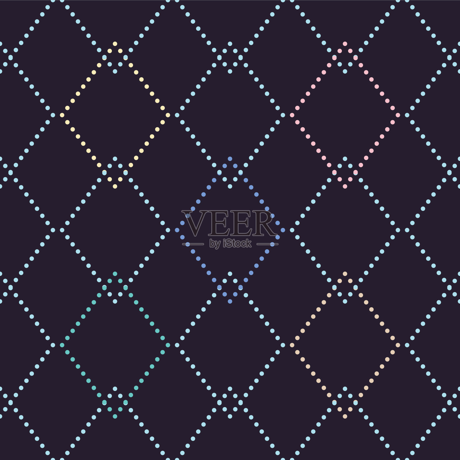 无缝模式与菱形插画图片素材