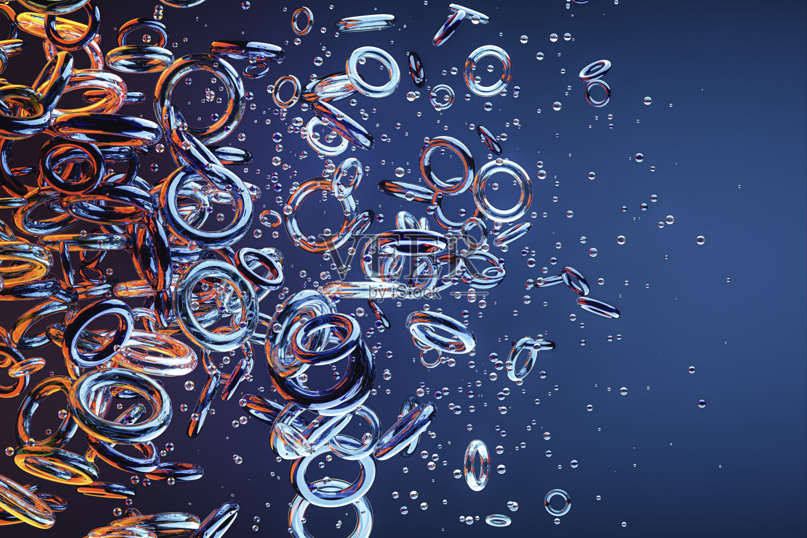 抽象的玻璃环背景照片摄影图片