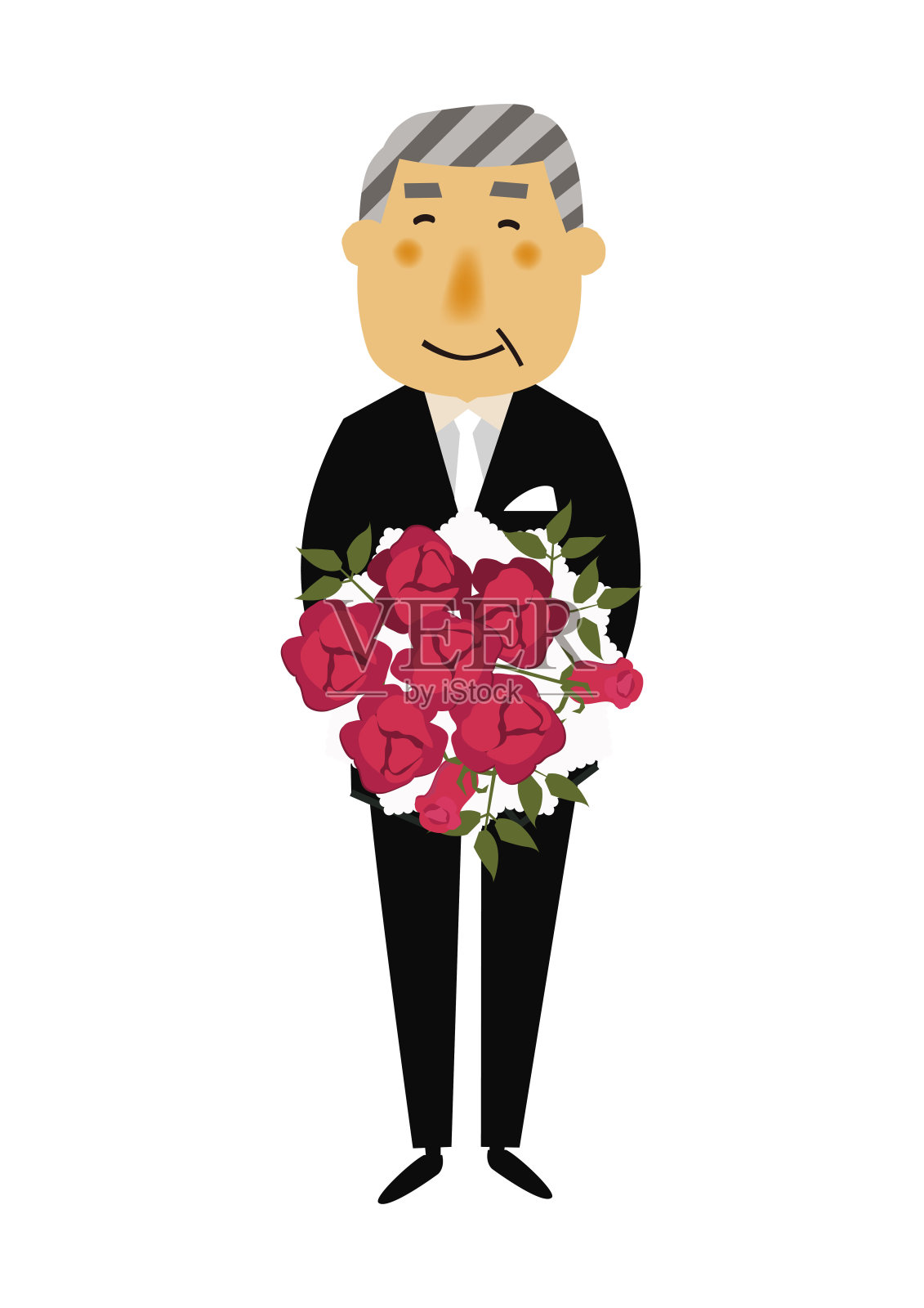 男士正装素材插画插画图片素材