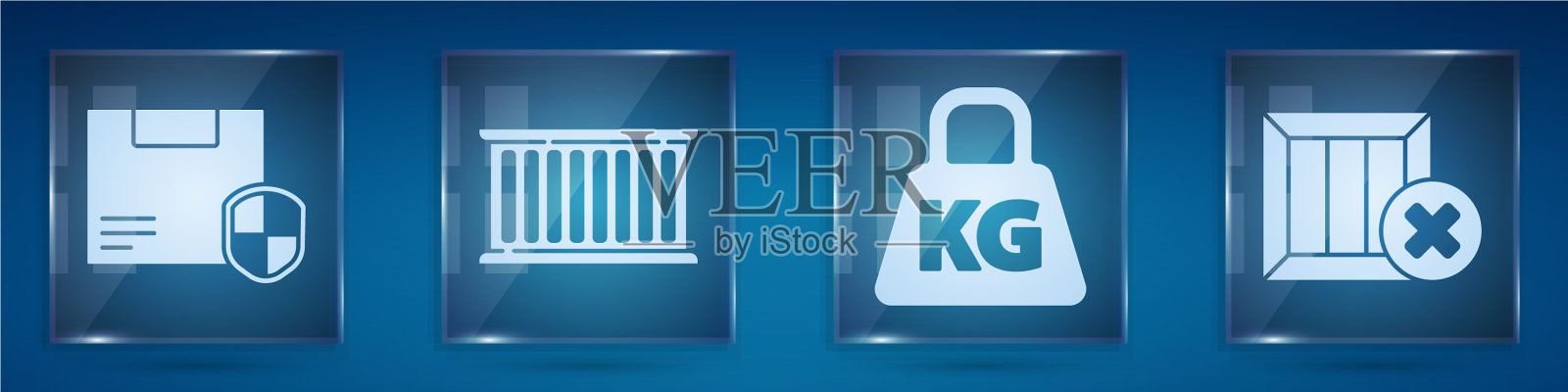 用防护容器设置运输安全图标素材