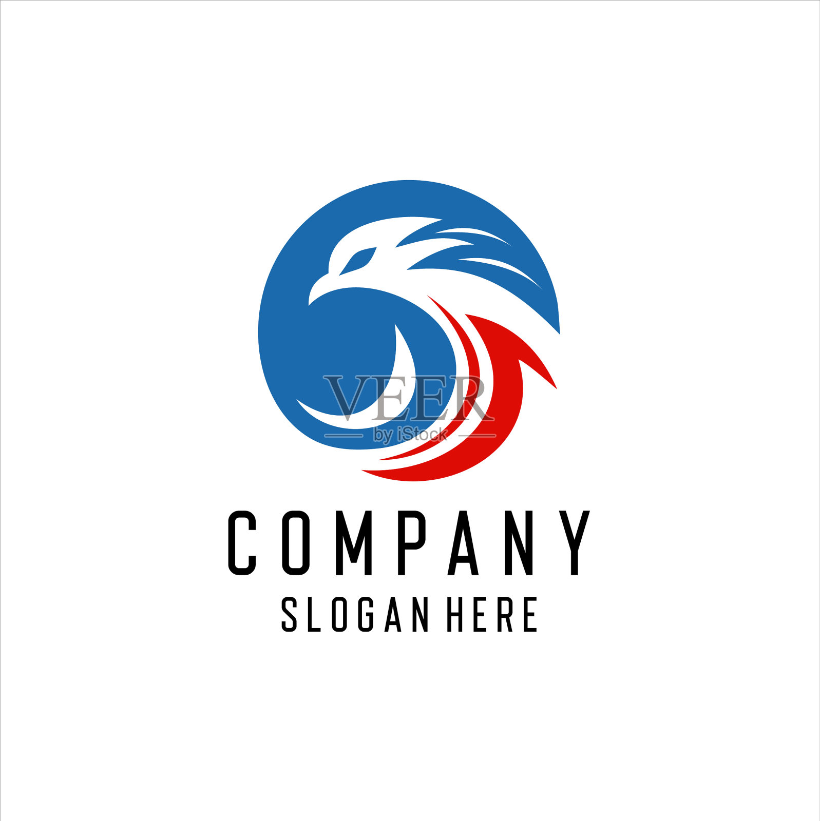 鹰鸟标志模板标志图标设计插画图片素材