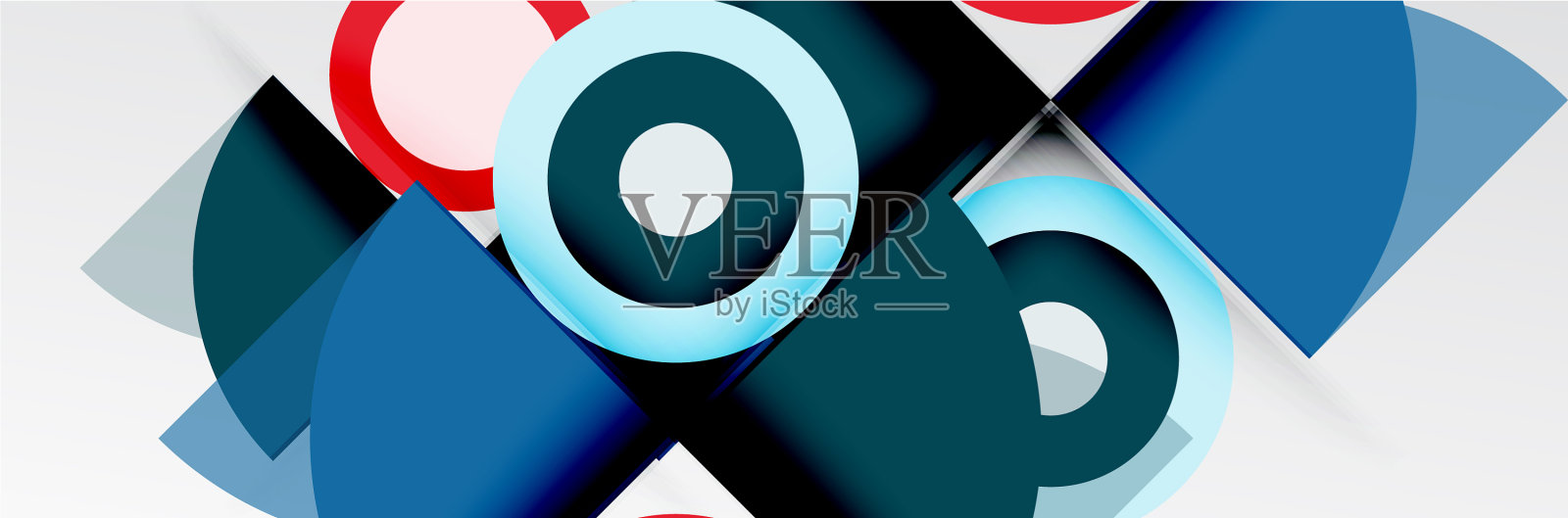 明亮的颜色圆圈抽象圆形的形状和插画图片素材