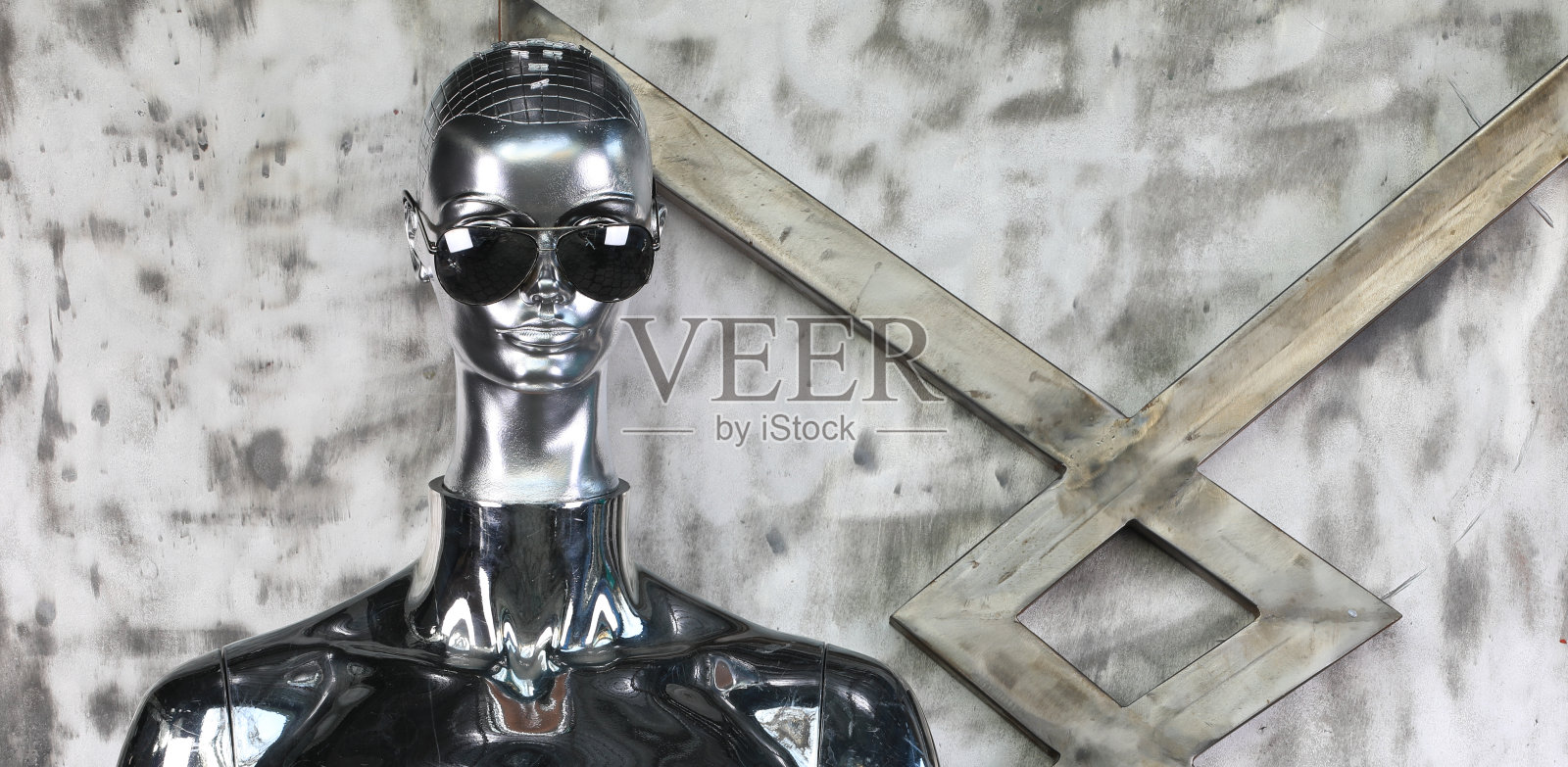 未来的金属头铁背景照片摄影图片