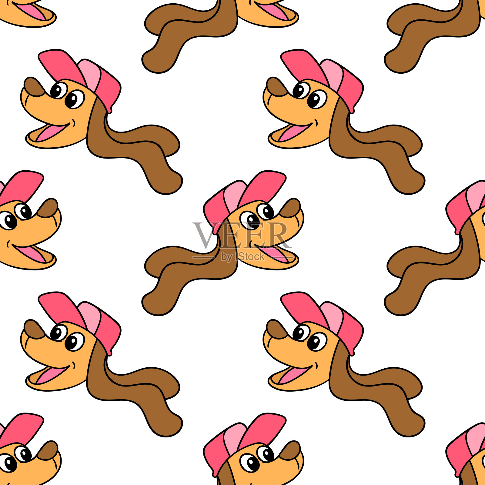 重复pettern背景插画图片素材