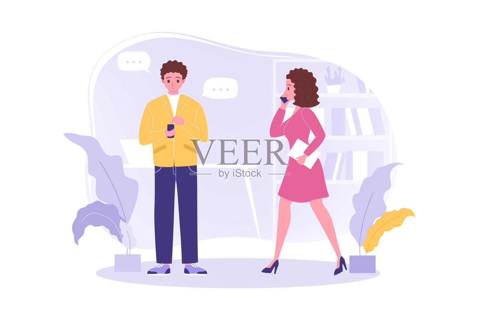 社交媒体网络传播业务设计元素图片