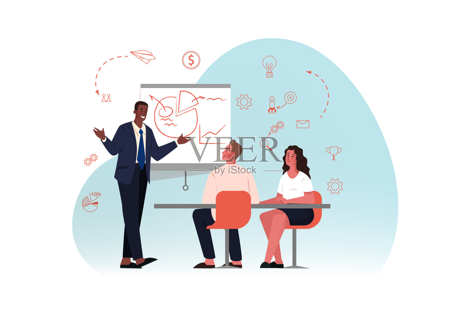 业务培训会议演示分析设计元素图片