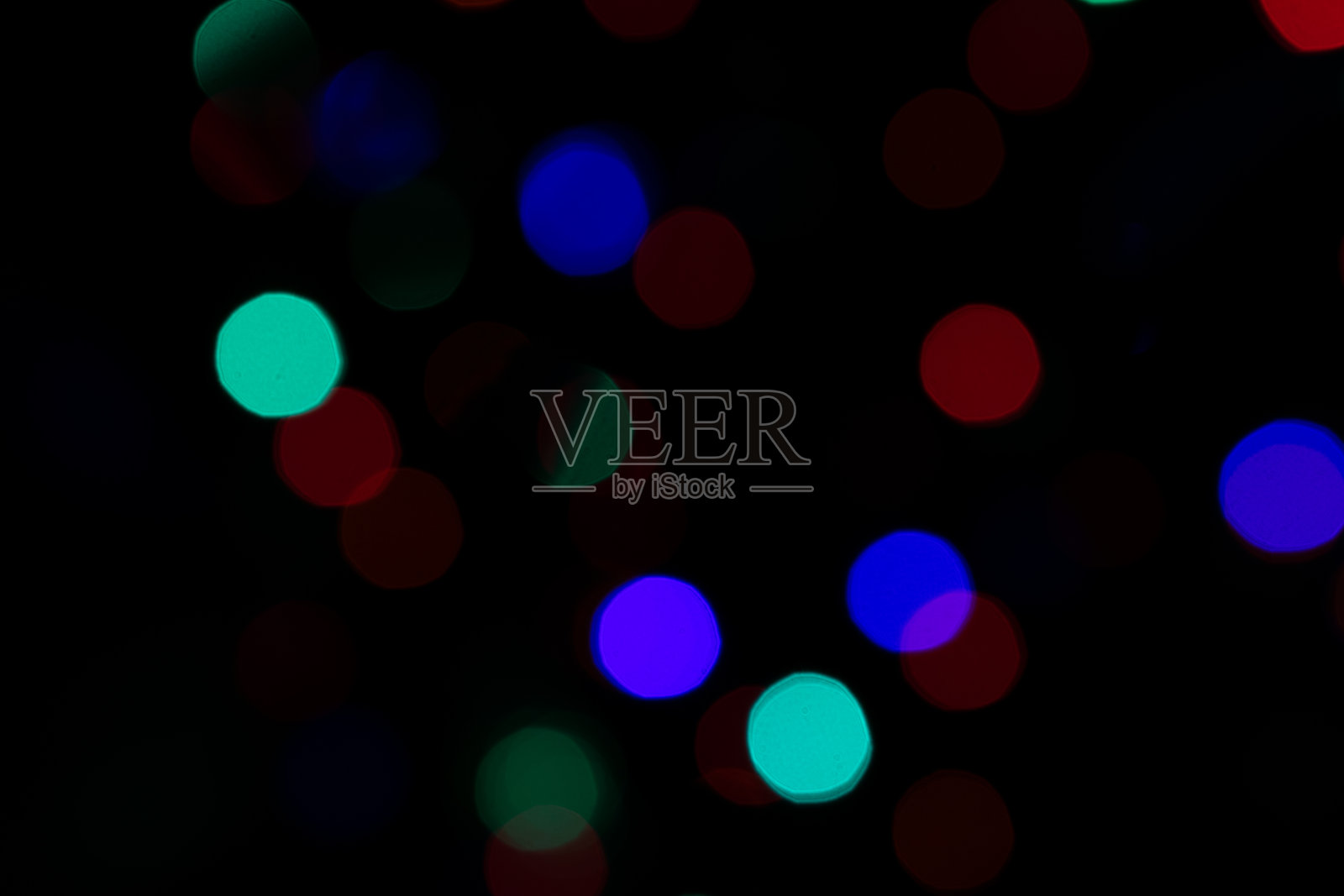 抽象的背景灯，抽象的圣诞灯照片摄影图片