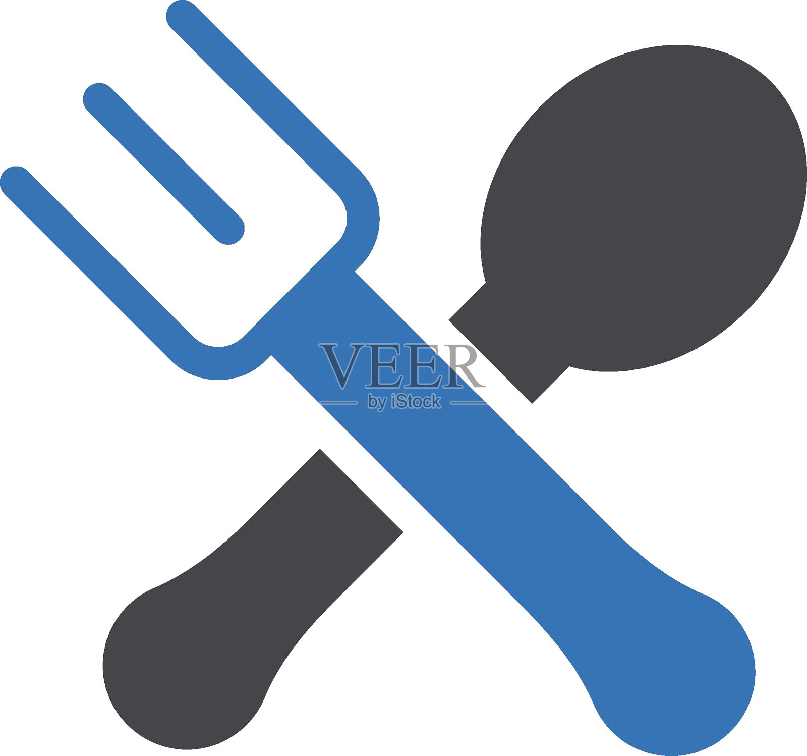 叉匙插画图片素材