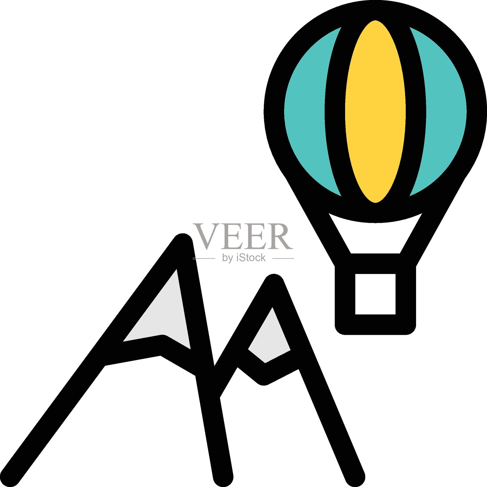 气球插画图片素材