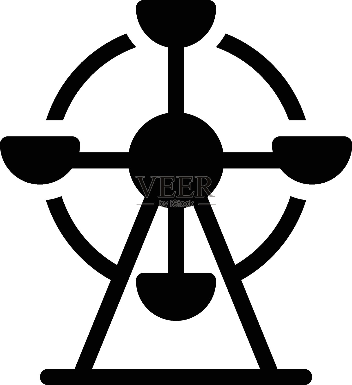 摩天插画图片素材